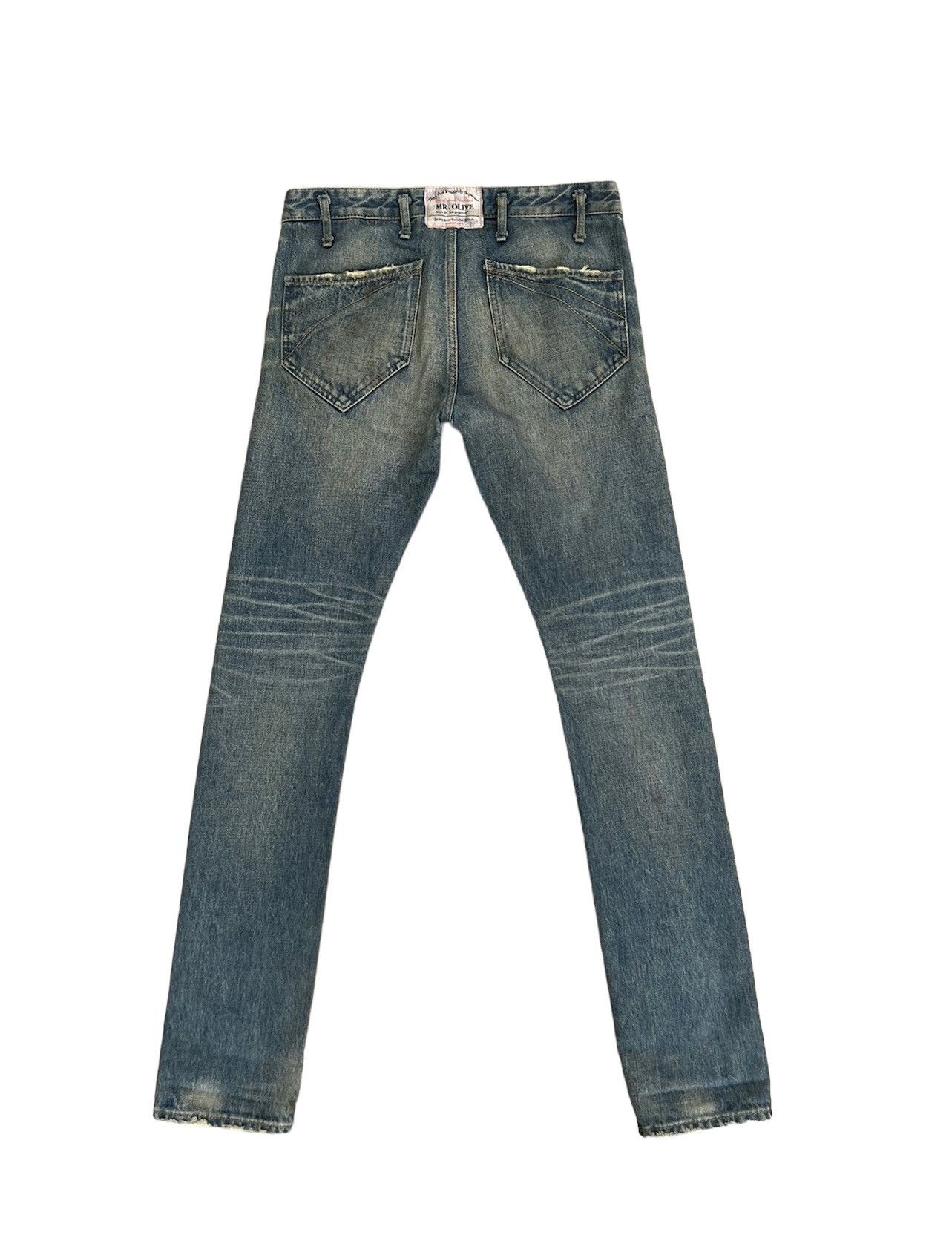 Mr. Olive Mr. Olive Japan Mud Denim Selvedge Distressed Jeans Size US 29 - 2 Thumbnail