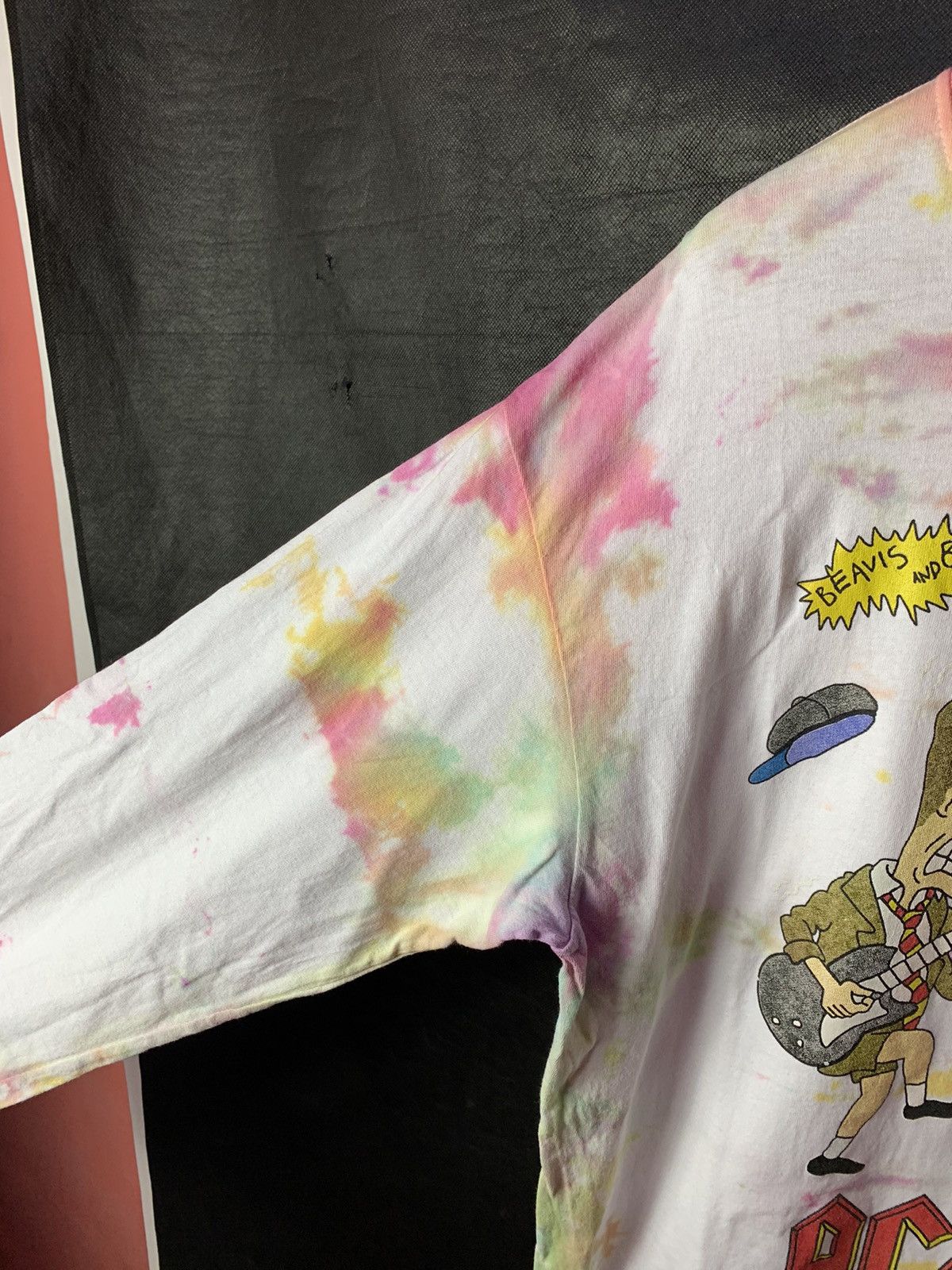 Band Tees Rare! Beavis Butthead MTV x ACDC Band Tee Tie Dye Size US XL / EU 56 / 4 - 7 Thumbnail