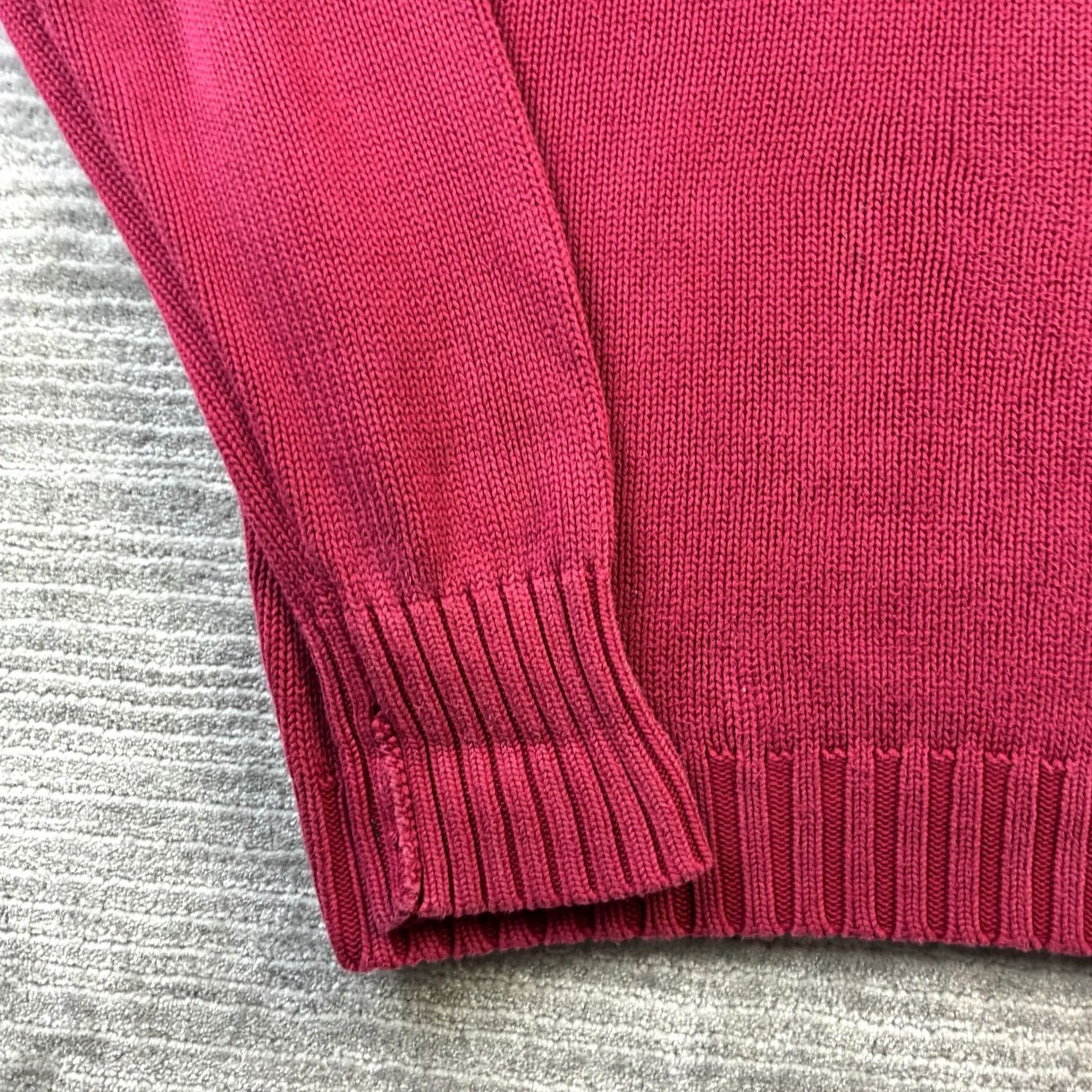 Polo Ralph Lauren Vintage Polo Ralph Lauren Sweater Mens Large Red Cable Knit Crewneck Chunky Heavy Size US L / EU 52-54 / 3 - 3 Thumbnail