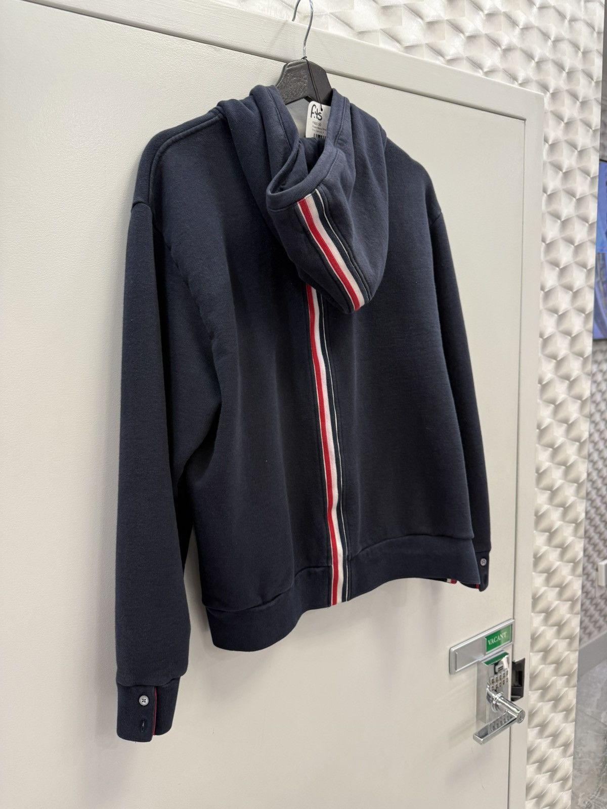 Thom Browne Thom Browne Navy Stripe Hoodie Size US L / EU 52-54 / 3 - 5 Thumbnail