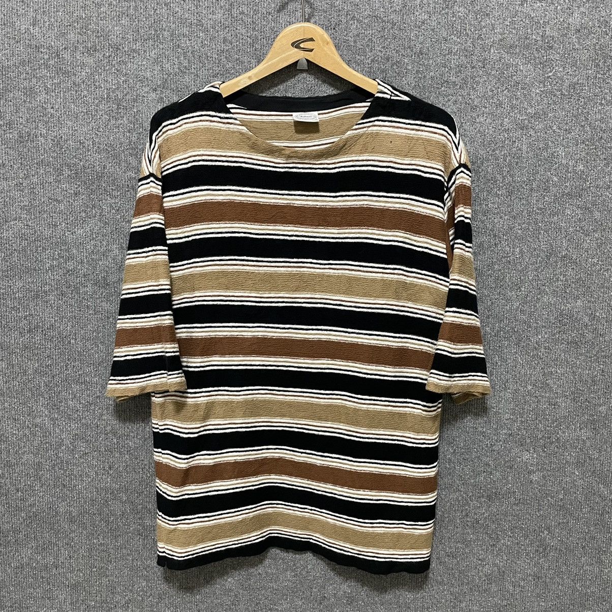 Japanese Brand × United Arrows United Arrows Green Label Relaxing Oversized Stripes T Shirt Size US L / EU 52-54 / 3 - 1 Thumbnail
