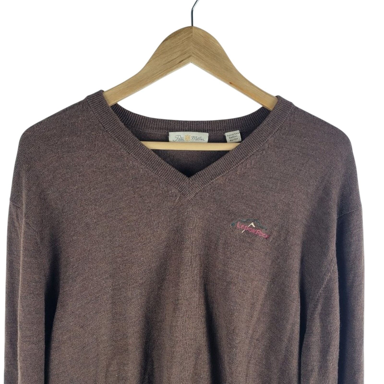 Peter Millar Peter Millar Italian Merino Wool Sweater Long Sleeve Brown Size US XL / EU 56 / 4 - 3 Thumbnail