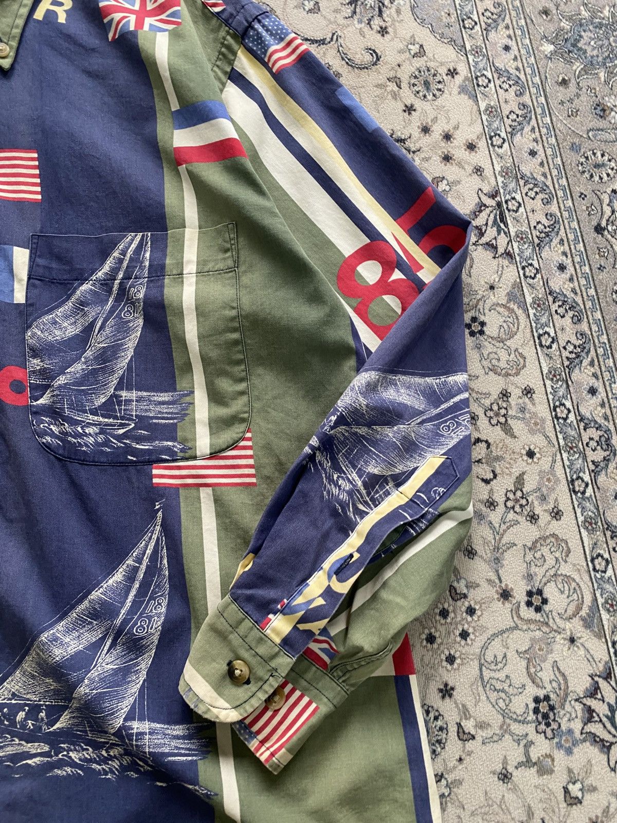 Polo Ralph Lauren RARE VINTAGE NAUTICA SAILOR USA UK FLAG 90s Size US S / EU 44-46 / 1 - 4 Thumbnail