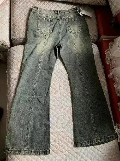 Jean washed jeans with print and flares Size US 30 / EU 46 - 4 Thumbnail