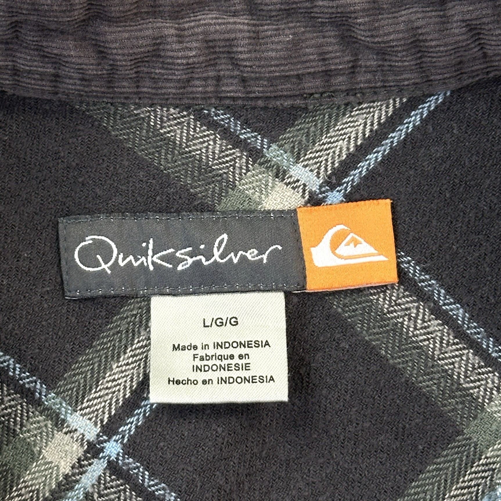 Quiksilver Quiksilver Shirt Mens Large Green Plaid Flannel Long Sleeve Button Up Casual Size US L / EU 52-54 / 3 - 7 Thumbnail
