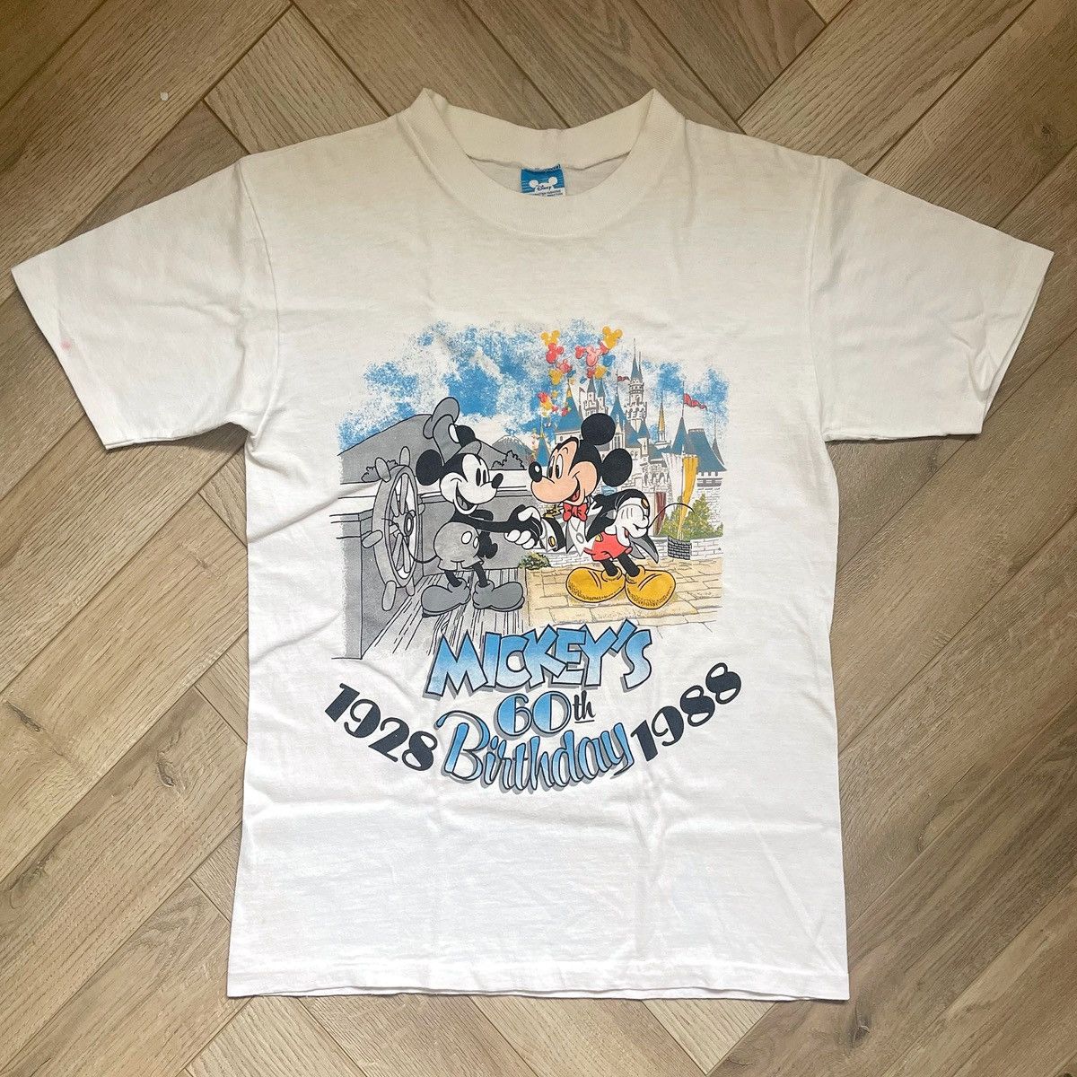Vintage Disney Mickey Mouse 1988 60th Birthday T Shirt