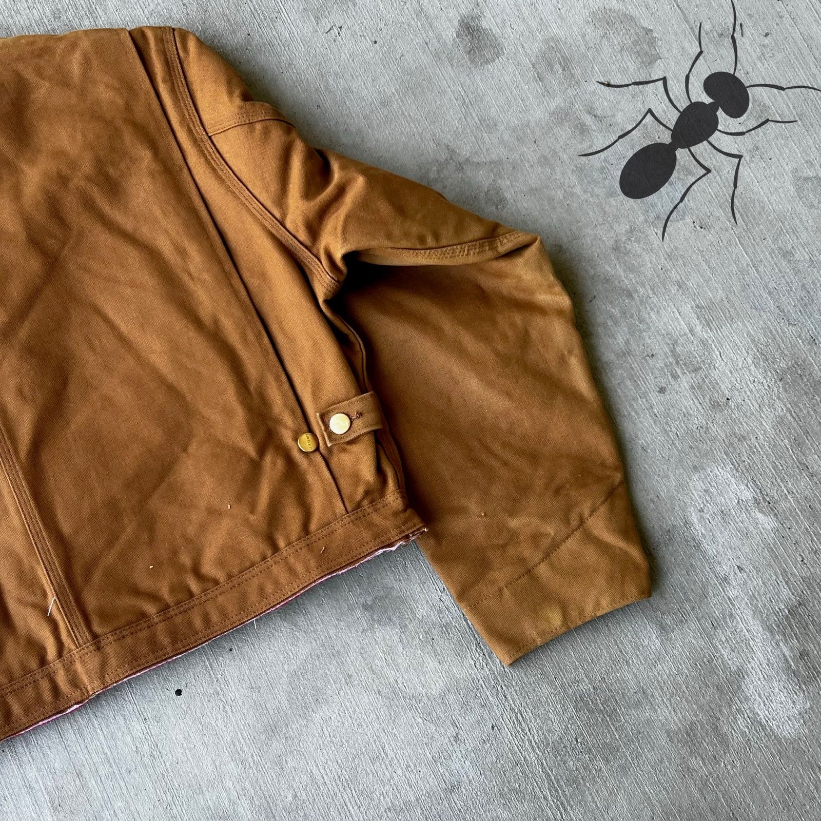 Carhartt × Vintage Carhartt brown cropped Detroit style work wear jacket Size US L / EU 52-54 / 3 - 13 Thumbnail