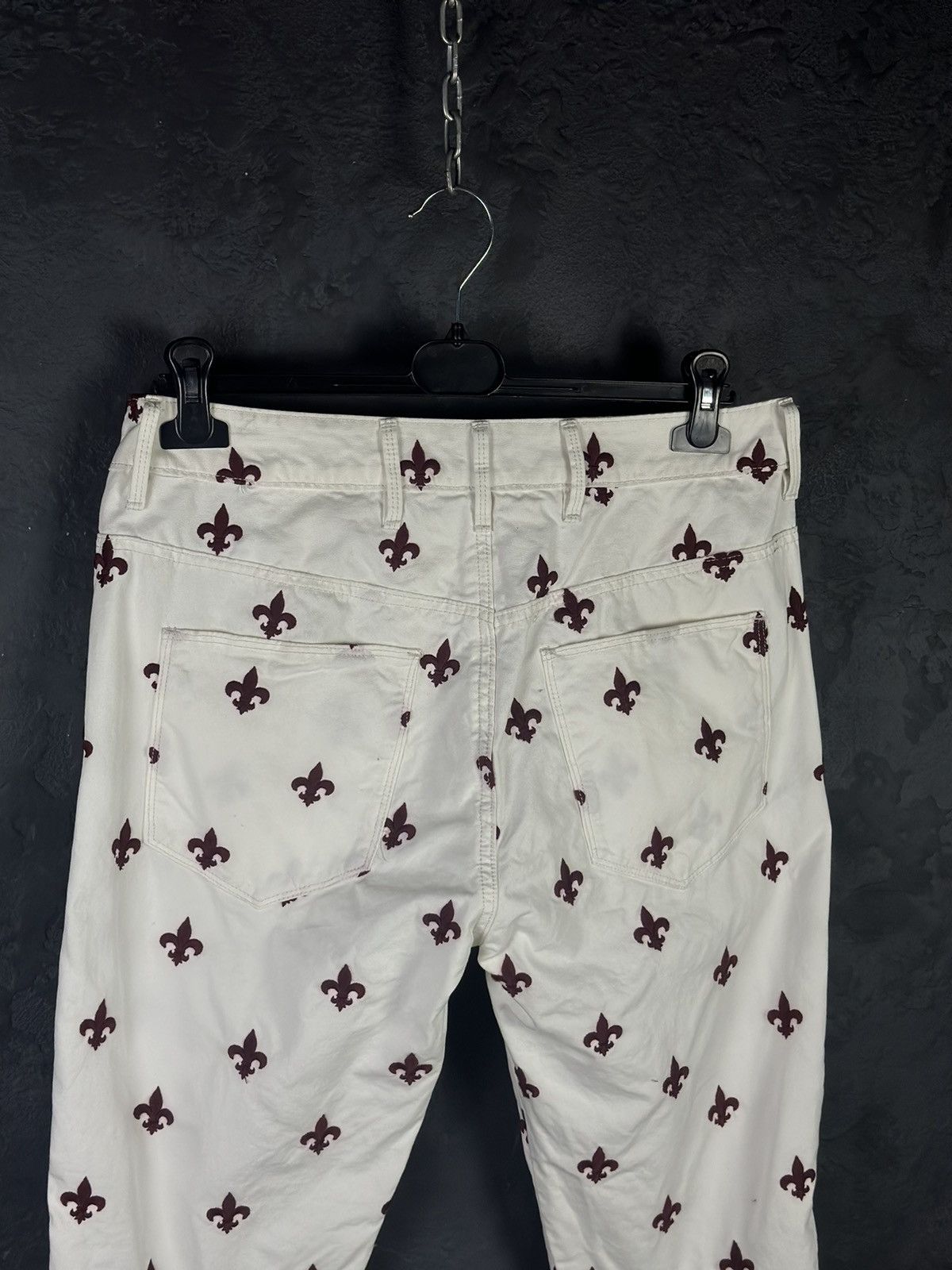 Designer × G-Star × Pharrell G-star By Pharrell Williams Fleur De Lys Print Denim Size US 29 - 6 Thumbnail