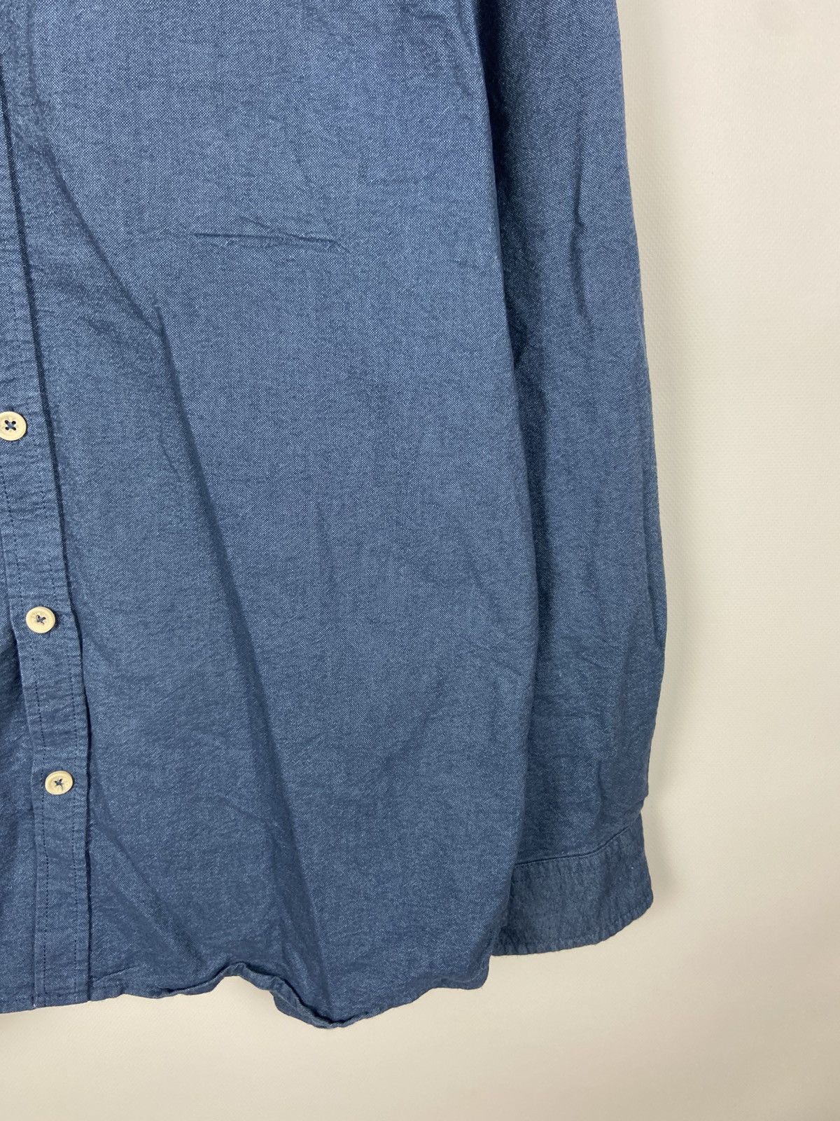 Folk Folk Button-Up Shirt Blue Cotton Pocket Designer Sz 4 Size US M / EU 48-50 / 2 - 6 Thumbnail