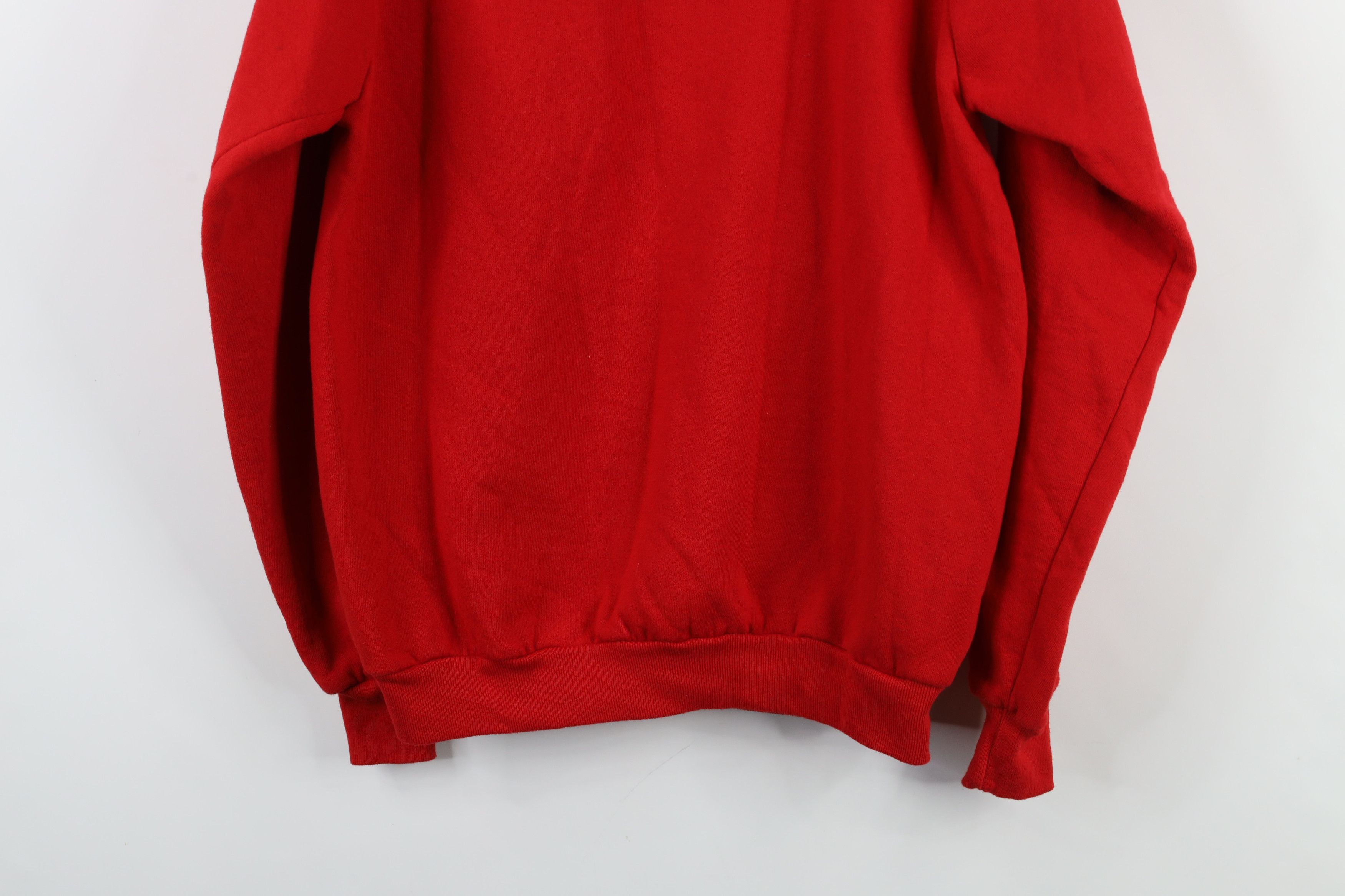 Vintage Vintage 90s Streetwear Crewneck Sweatshirt Cherry Red USA Size US XL / EU 56 / 4 - 8 Thumbnail