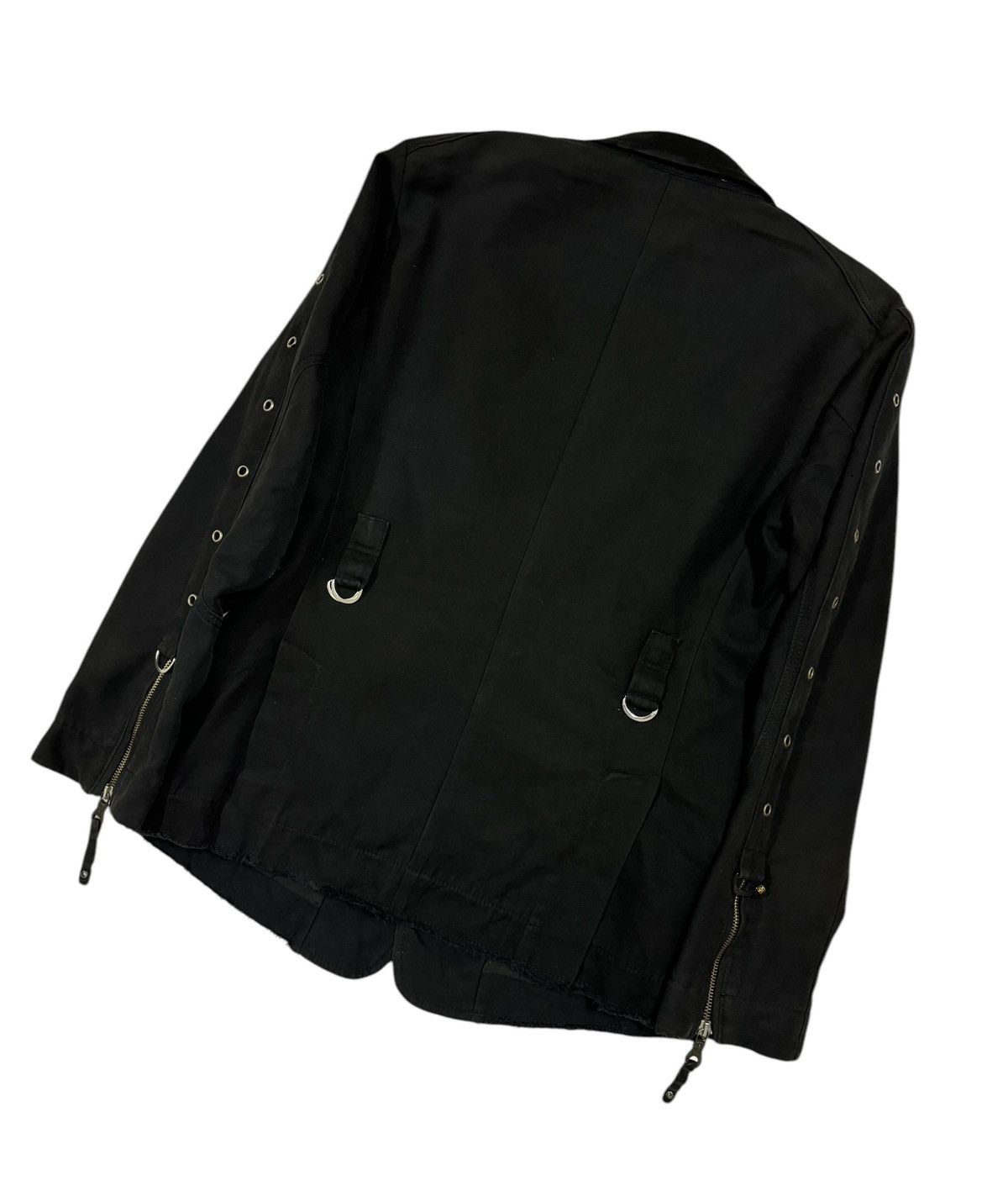 Diesel × Diesel Black Gold Diesel Bondage Black Blazer Jacket Multipocket Size 40R - 17 Thumbnail