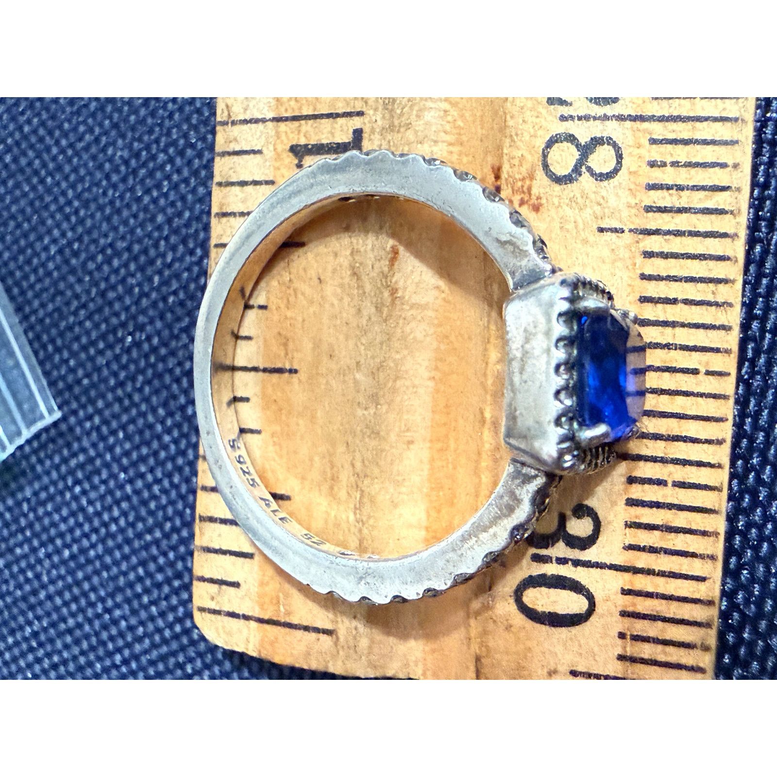 pandora Pandora ALE 925 Blue Halo Ring Sterling Silver Size 6 Size ONE SIZE - 5 Thumbnail