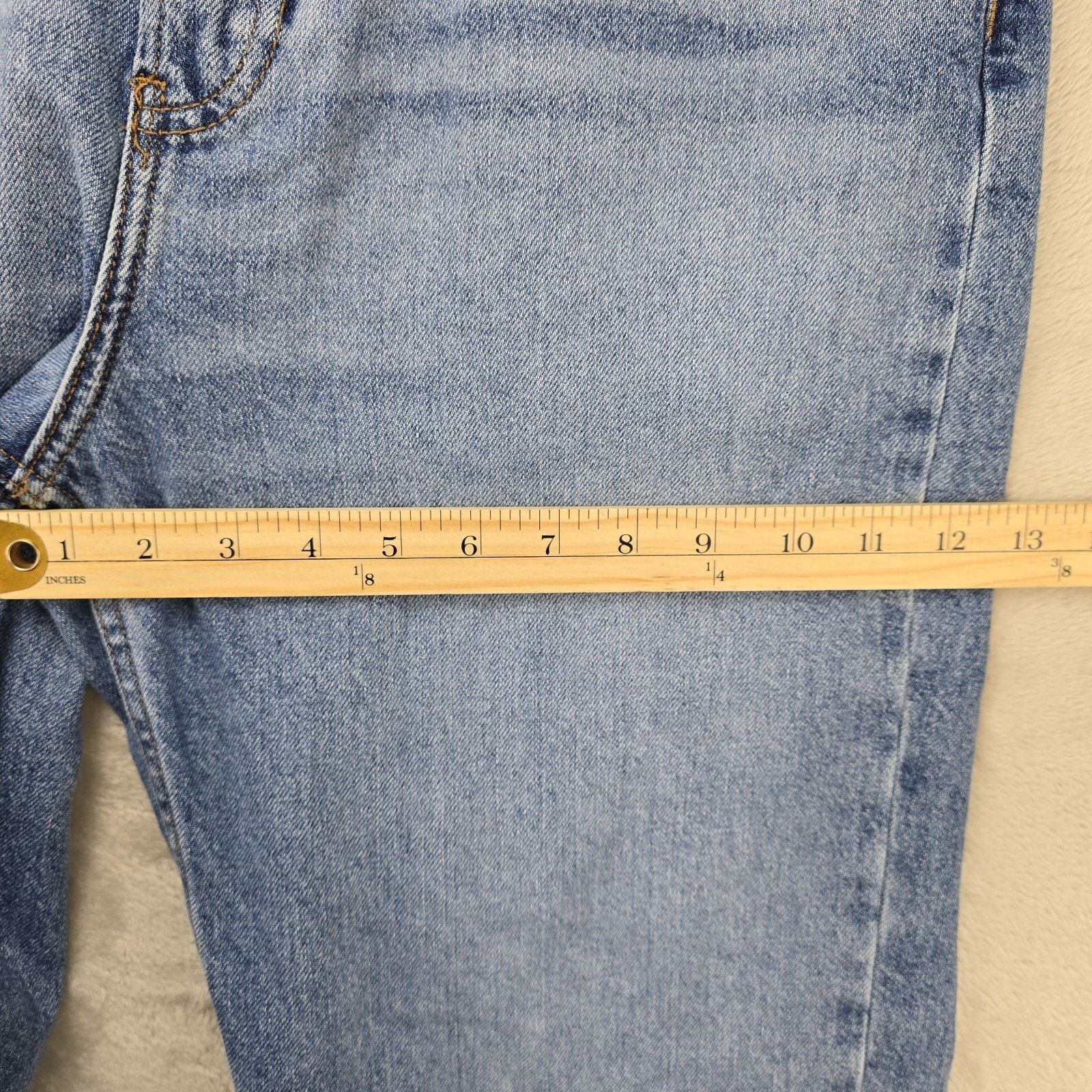 Free People Free People We The Free Pacifica Slim Straight Leg Jeans 32 Size 32" / US 10 / IT 46 - 14 Thumbnail