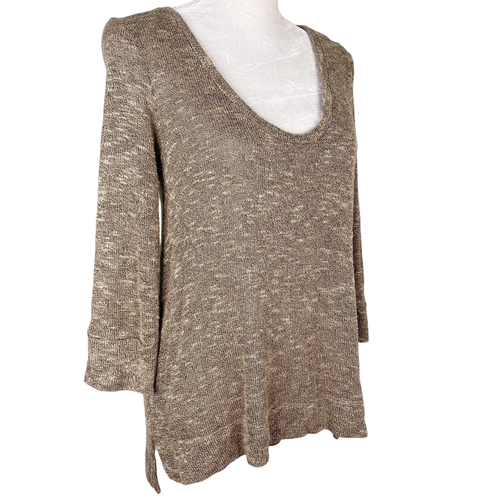 Other Soft Joie Sweater Small Boat Neck Beige Lightweight Size S / US 4 / IT 40 - 6 Thumbnail