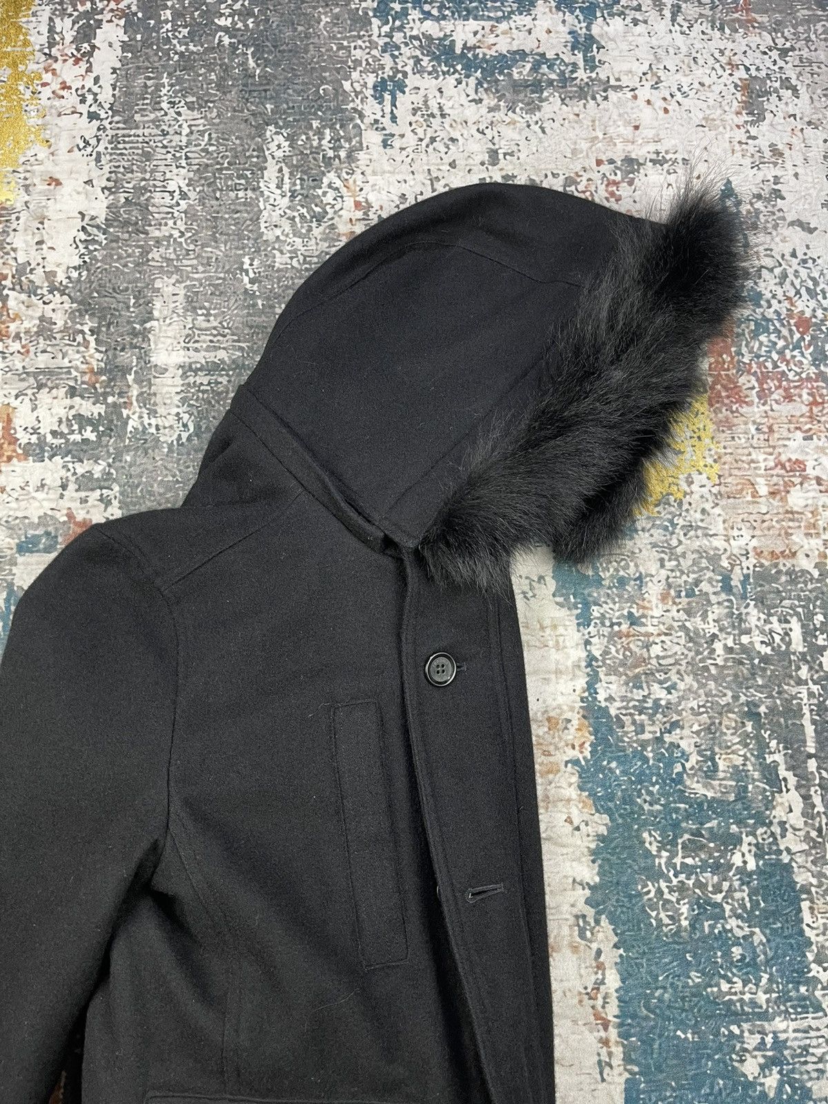 Renoma Renoma Homme Cashmere Wool Hooded Flight Coats Size US L / EU 52-54 / 3 - 5 Thumbnail