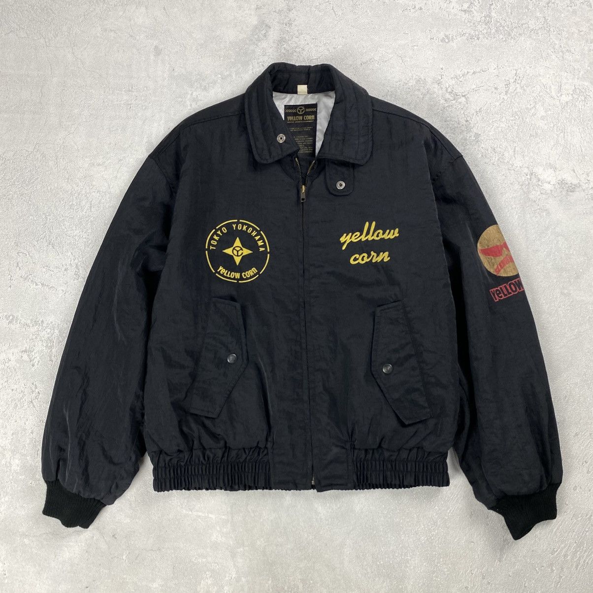 YELLOW CORN Vintage Yellow Corn Racing Bomber Jacket Size US M / EU 48-50 / 2 - 1 Thumbnail