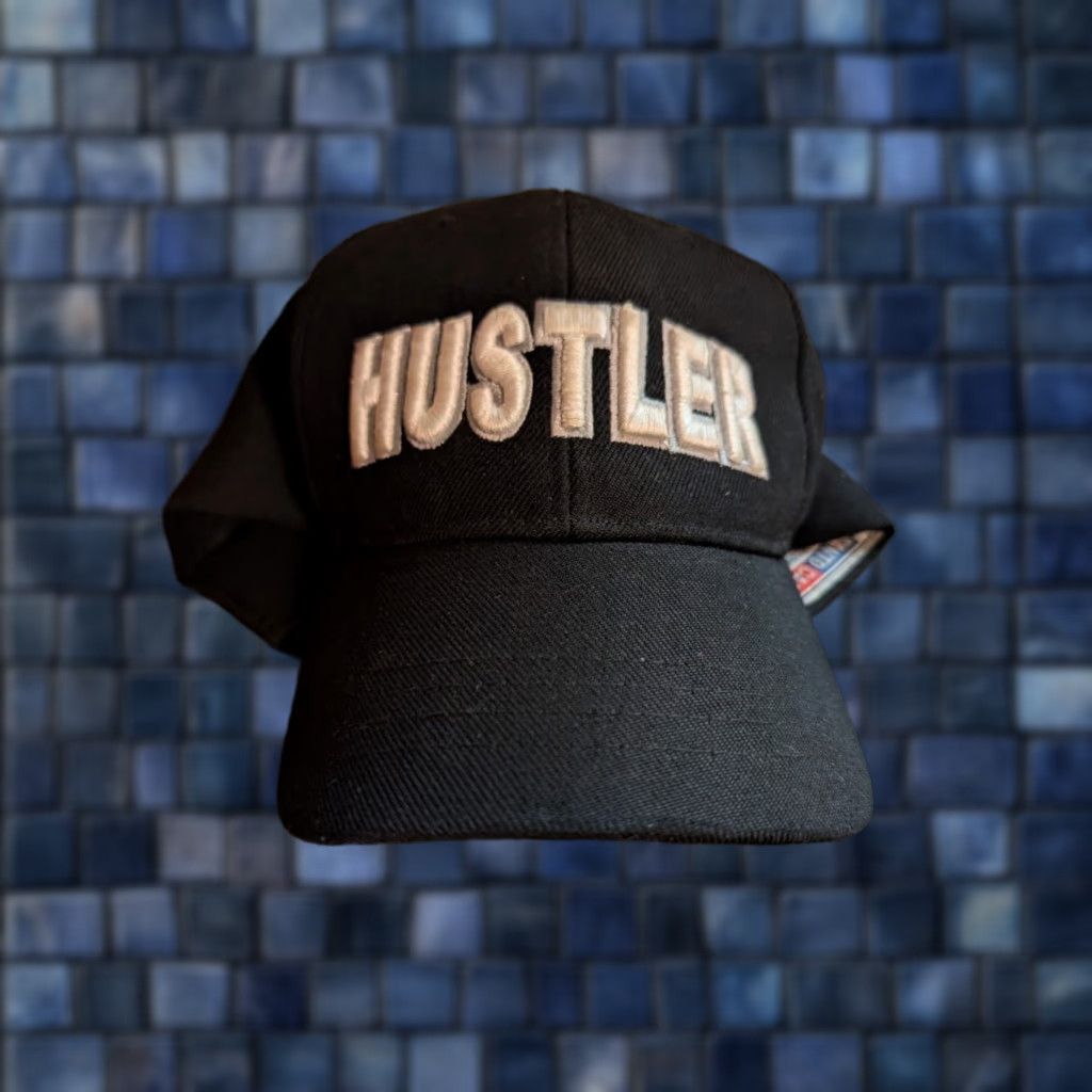 Vintage VINTAGE Hustler Hat Cap 90s Black Adjustable Men One Size Hat Larry Flynt Vtg Santo 90s Bas... Size ONE SIZE - 1 Preview