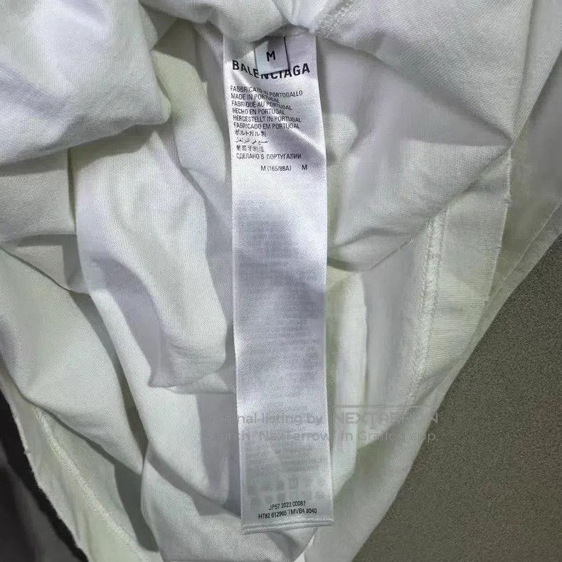 Balenciaga Balenciaga Cursive Letter White Short-Sleeve Size US M / EU 48-50 / 2 - 5 Thumbnail