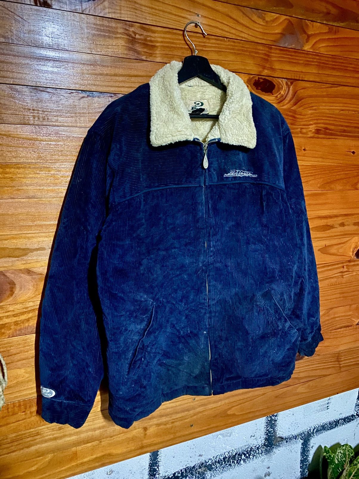 Vintage Vintage Piko Hawaiian Longboard Navy Corduroy Sherpa Jacket Size US M / EU 48-50 / 2 - 5 Thumbnail