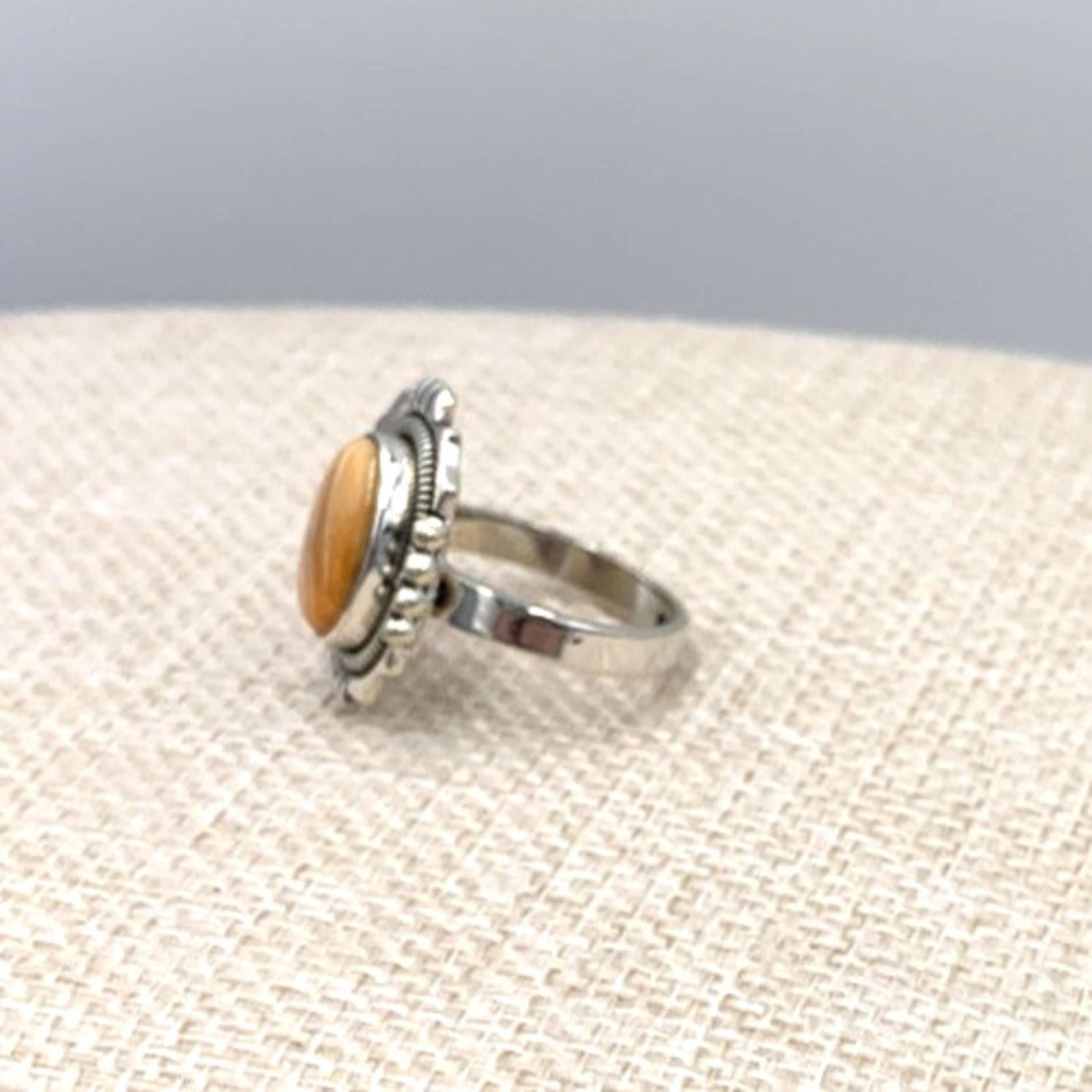 Other NOS Native Spiny Oyster Turquoise Sterling Silver Ring Size ONE SIZE - 3 Thumbnail