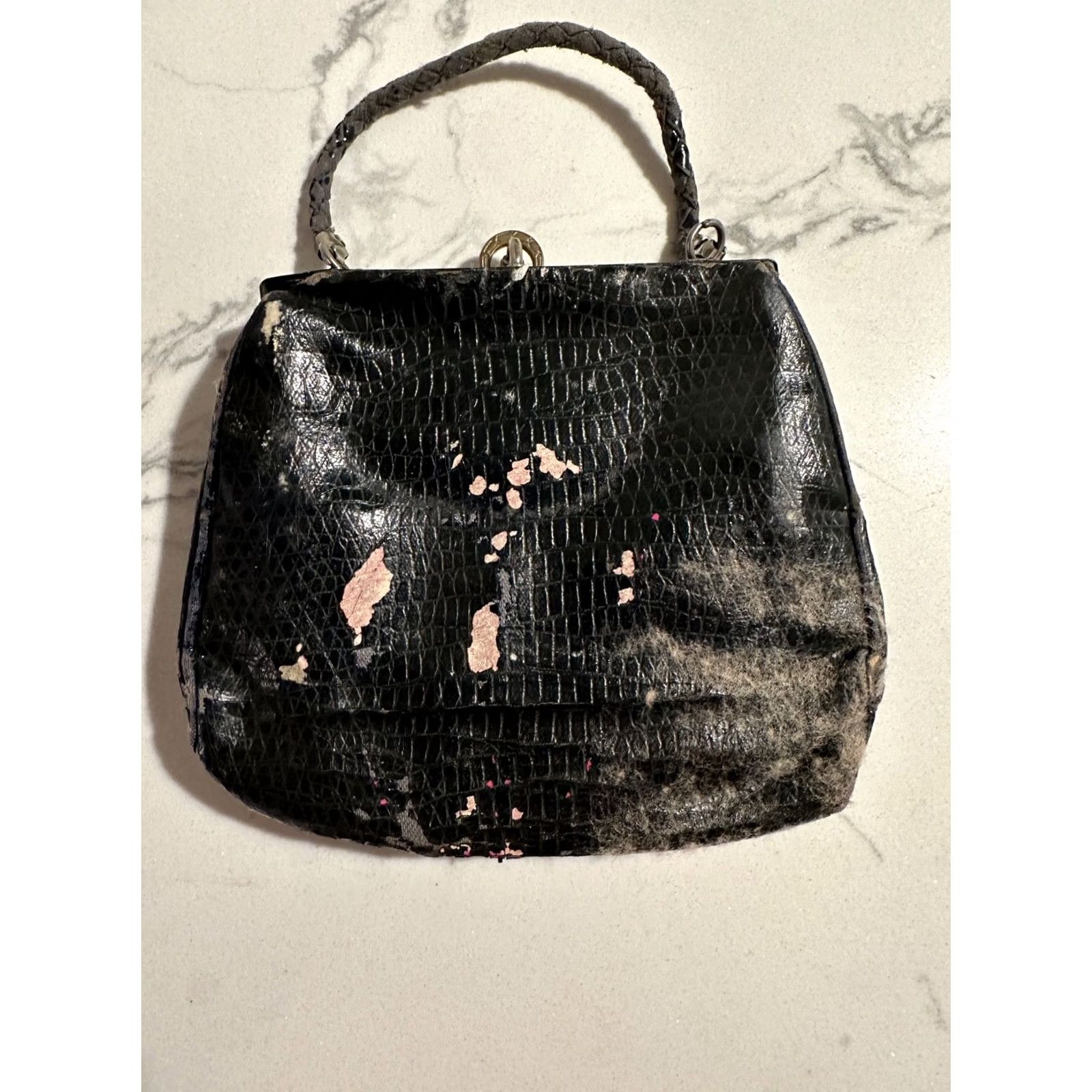 Vintage VINTAGE Micky Mouse Coin Purse Wallet Closing Clasp Extremely Old AS IS Black Women Size ONE SIZE - 6 Thumbnail