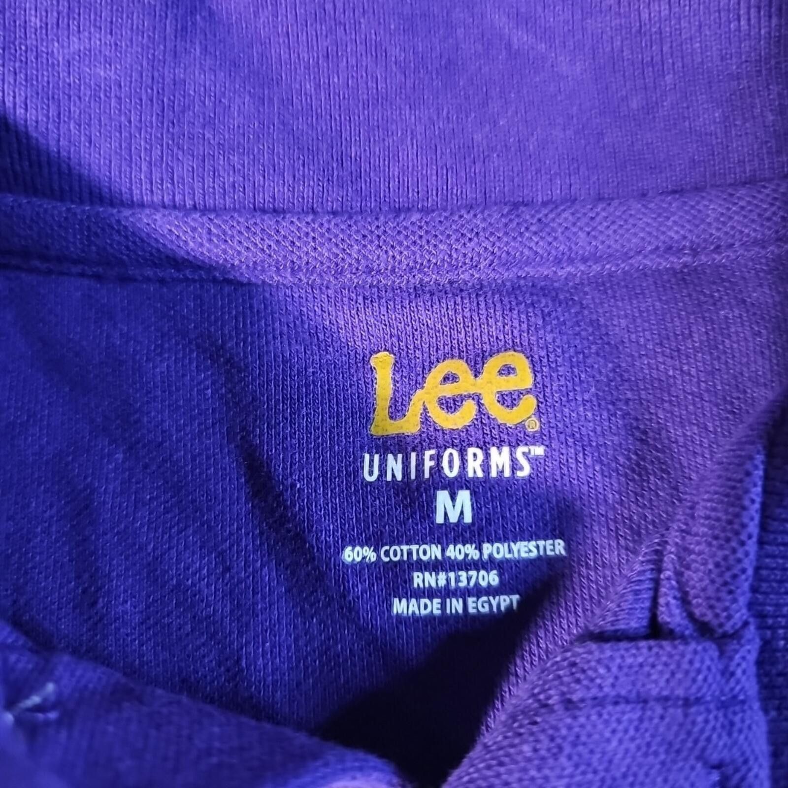 Lee Lee Uniforms M Purple Polo Size US M / EU 48-50 / 2 - 3 Thumbnail