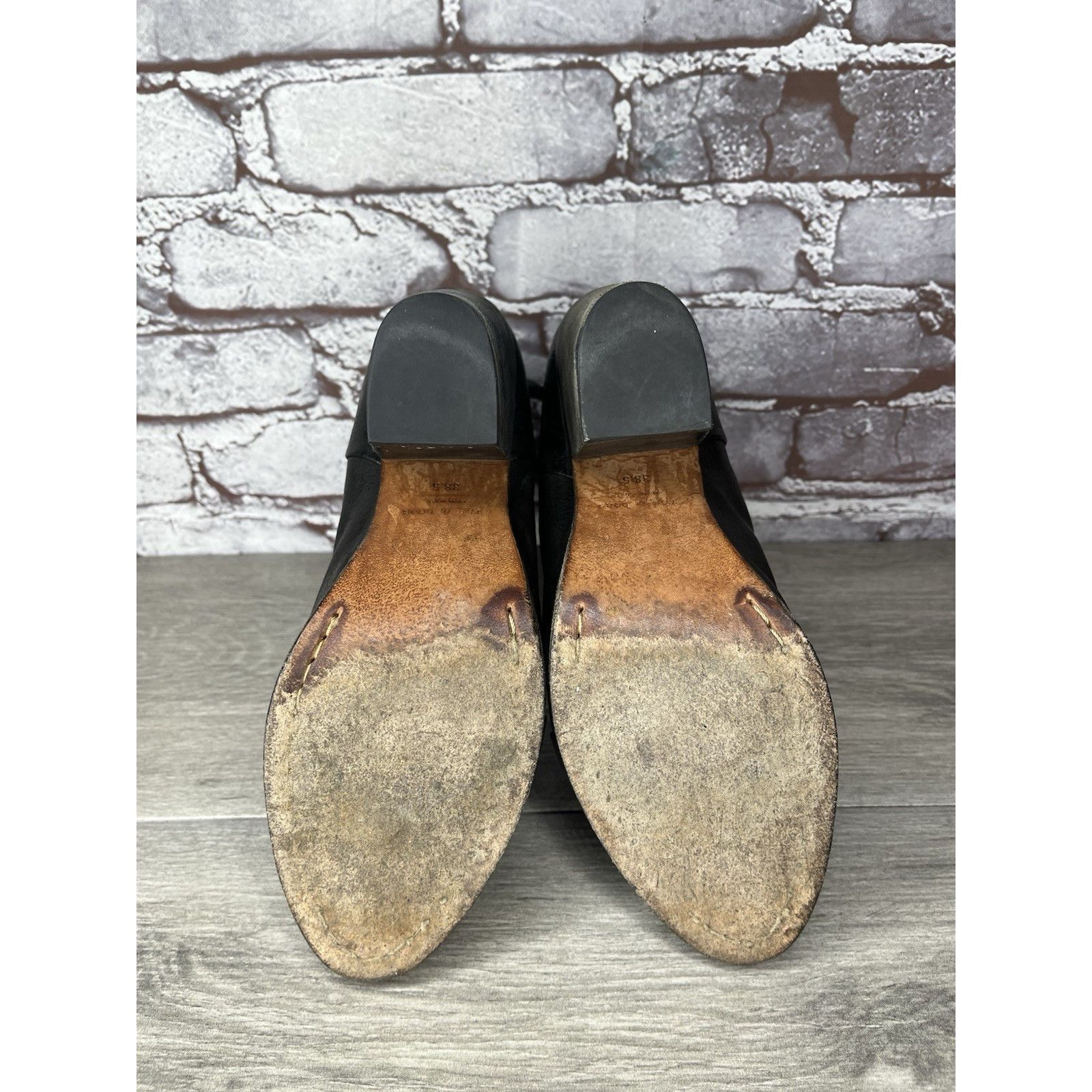 Rag & Bone Rag Bone Newbury Black Leather Stacked Heel Ankle Booties Wo Size US 8 / IT 38 - 12 Thumbnail