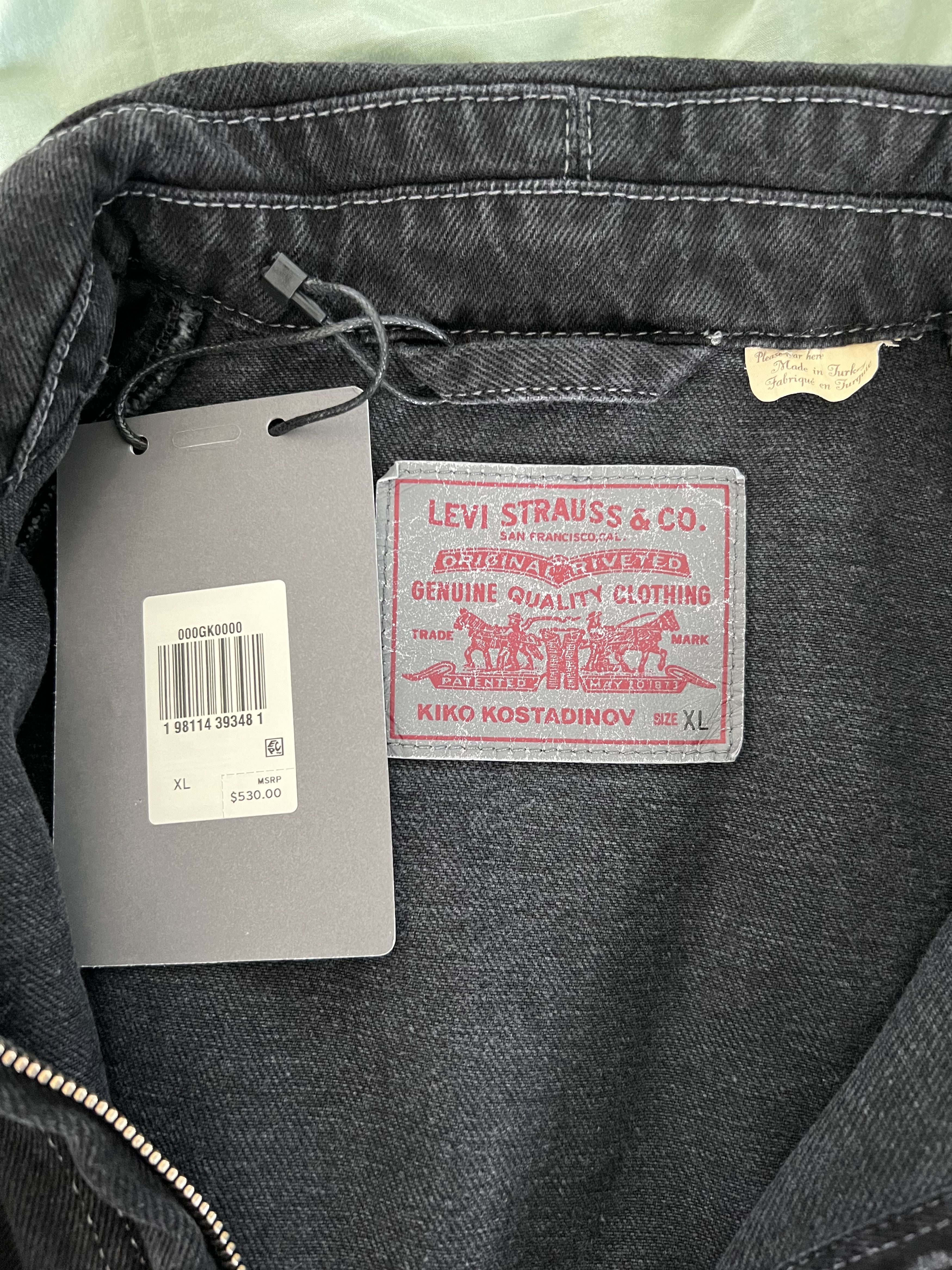 Kiko Kostadinov × Levi's Kiko Kostadinov Levi's Denim Jacket in Black Size US XL / EU 56 / 4 - 8 Thumbnail