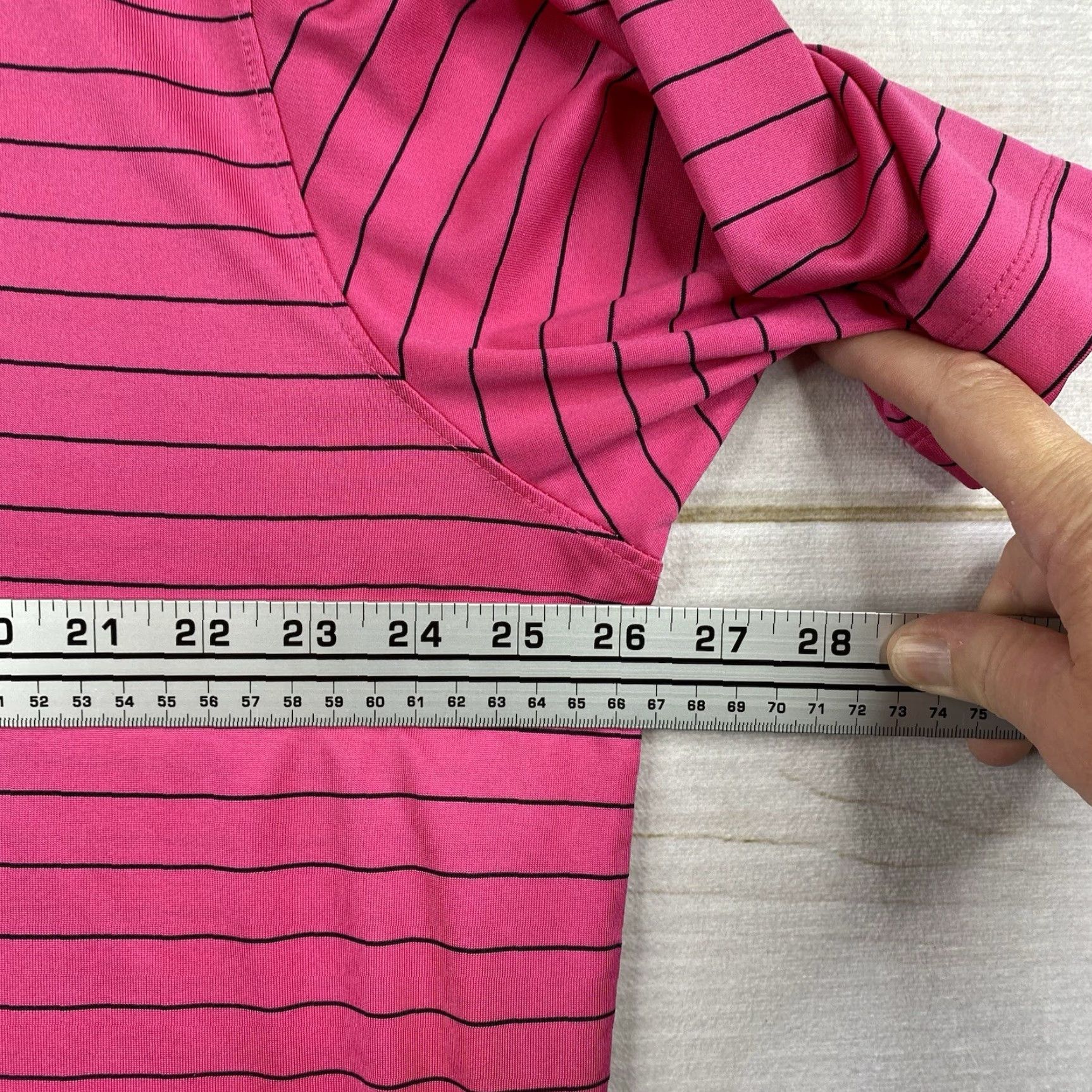 Vintage Polo Golf Bermuda Sands Shirt XL Pink Striped Short Sleeve Golf Polo Men’s Regular Fit Logo Size US XL / EU 56 / 4 - 5 Thumbnail