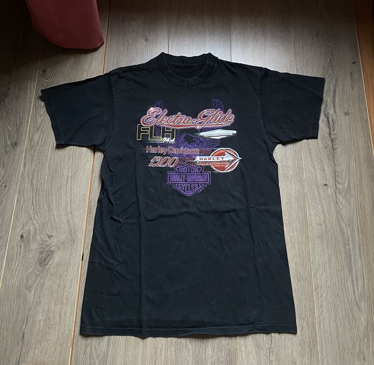 Harley Davidson Vintage Looney Tunes Harley Davidson 90's T- Shirt Size US XL / EU 56 / 4 - 1 Thumbnail