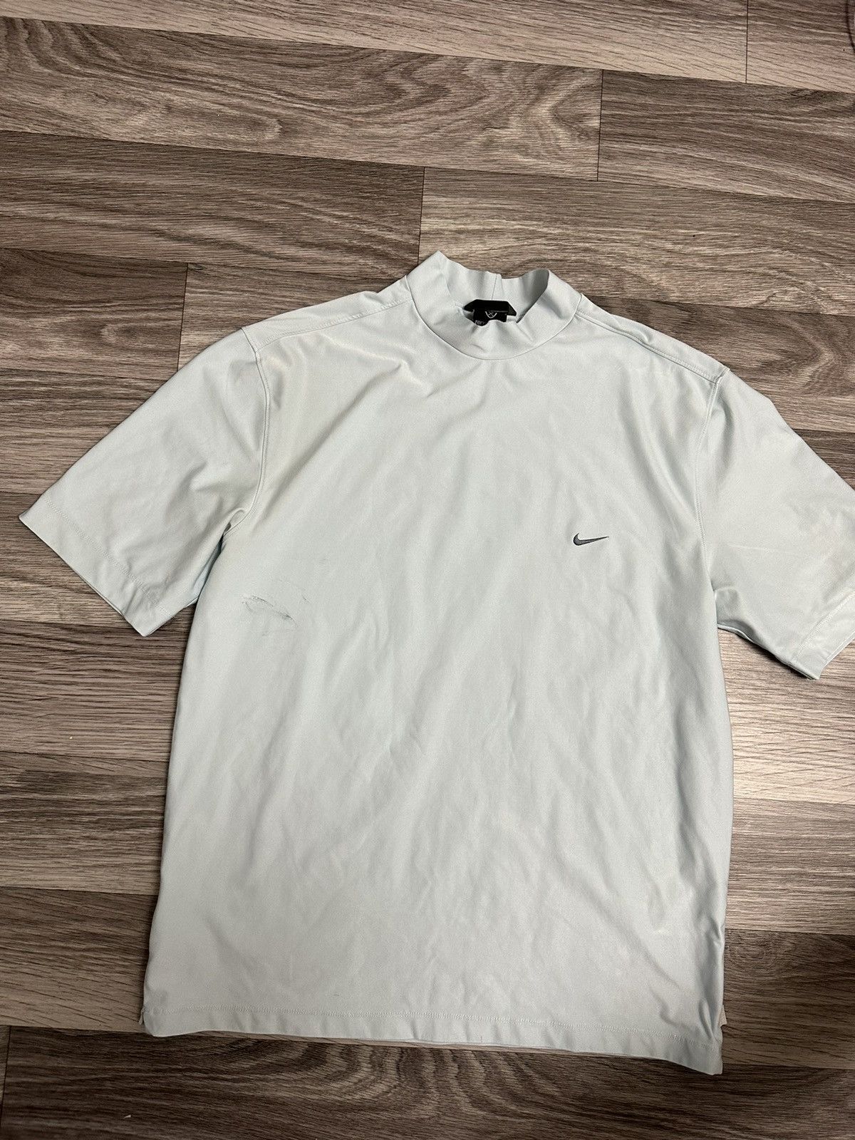 Nike Nike Vintage Golf Baggy Oversised Dri Fit Baby Blue t shirt Size US XL / EU 56 / 4 - 1 Thumbnail