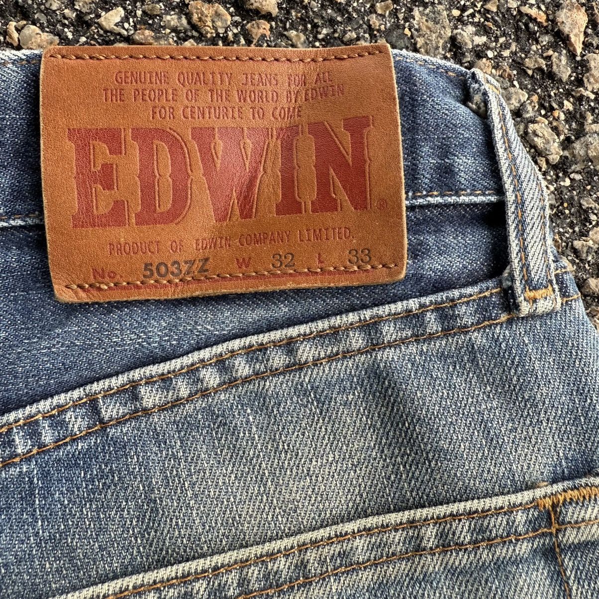 Edwin VINTAGE EDWIN FADED MUD WASH JEAN DENIM PANTS Size US 32 / EU 48 - 13 Thumbnail