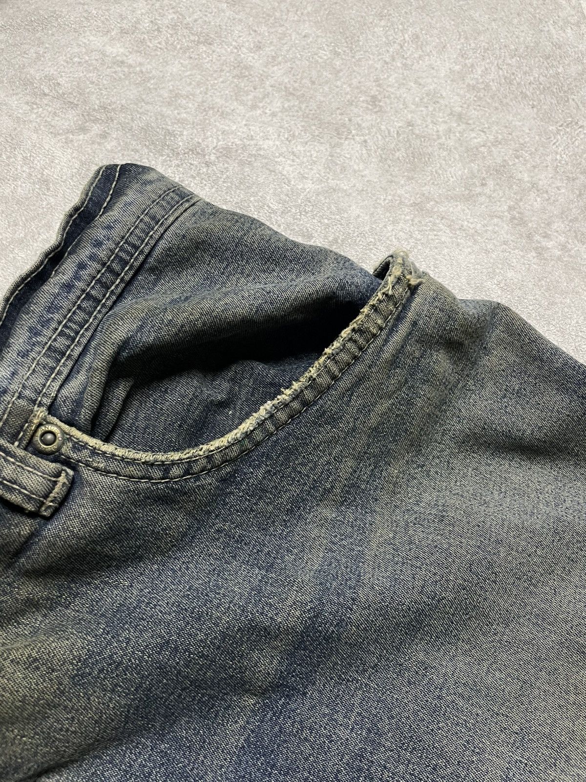 If Six Was Nine × Le Grande Bleu (L.G.B.) × Tornado Mart Distressed Work Denim Angelo Litric Cut & Burn IfSixWasNine Size US 32 / EU 48 - 12 Thumbnail