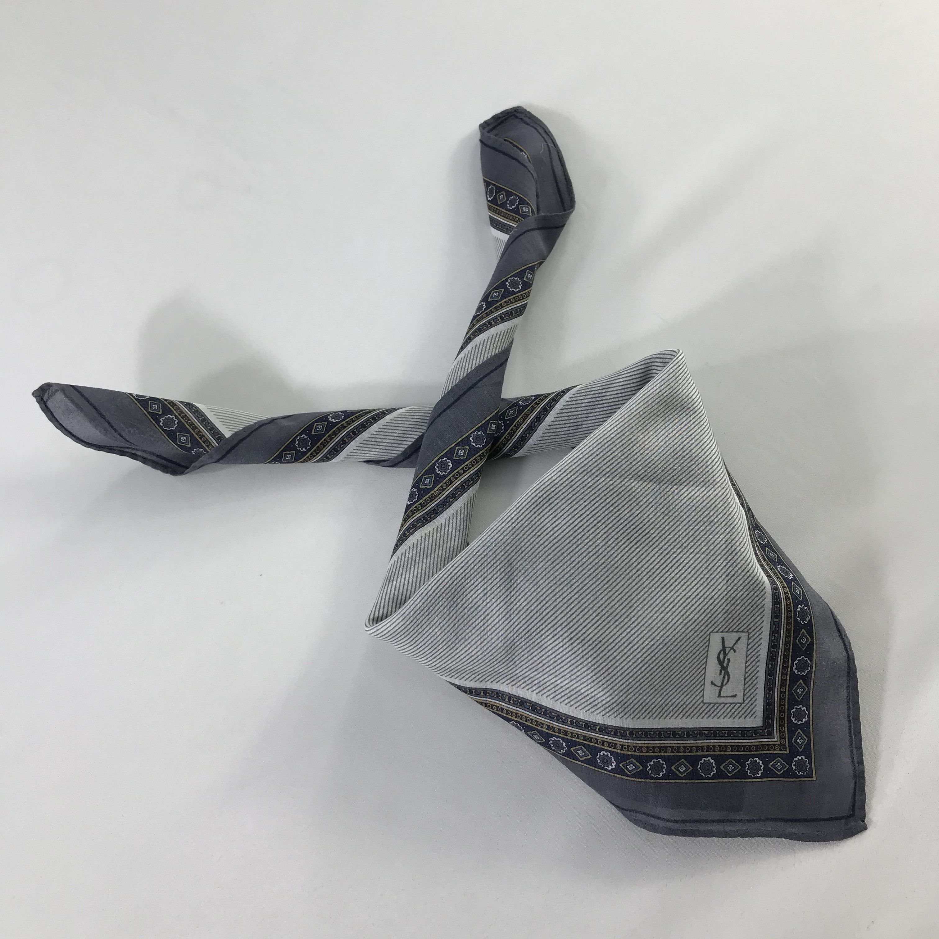 Vintage × Yves Saint Laurent Yves Saint Laurent Bandana / Handkerchief /Neckerchief -S451 Size ONE SIZE - 3 Thumbnail