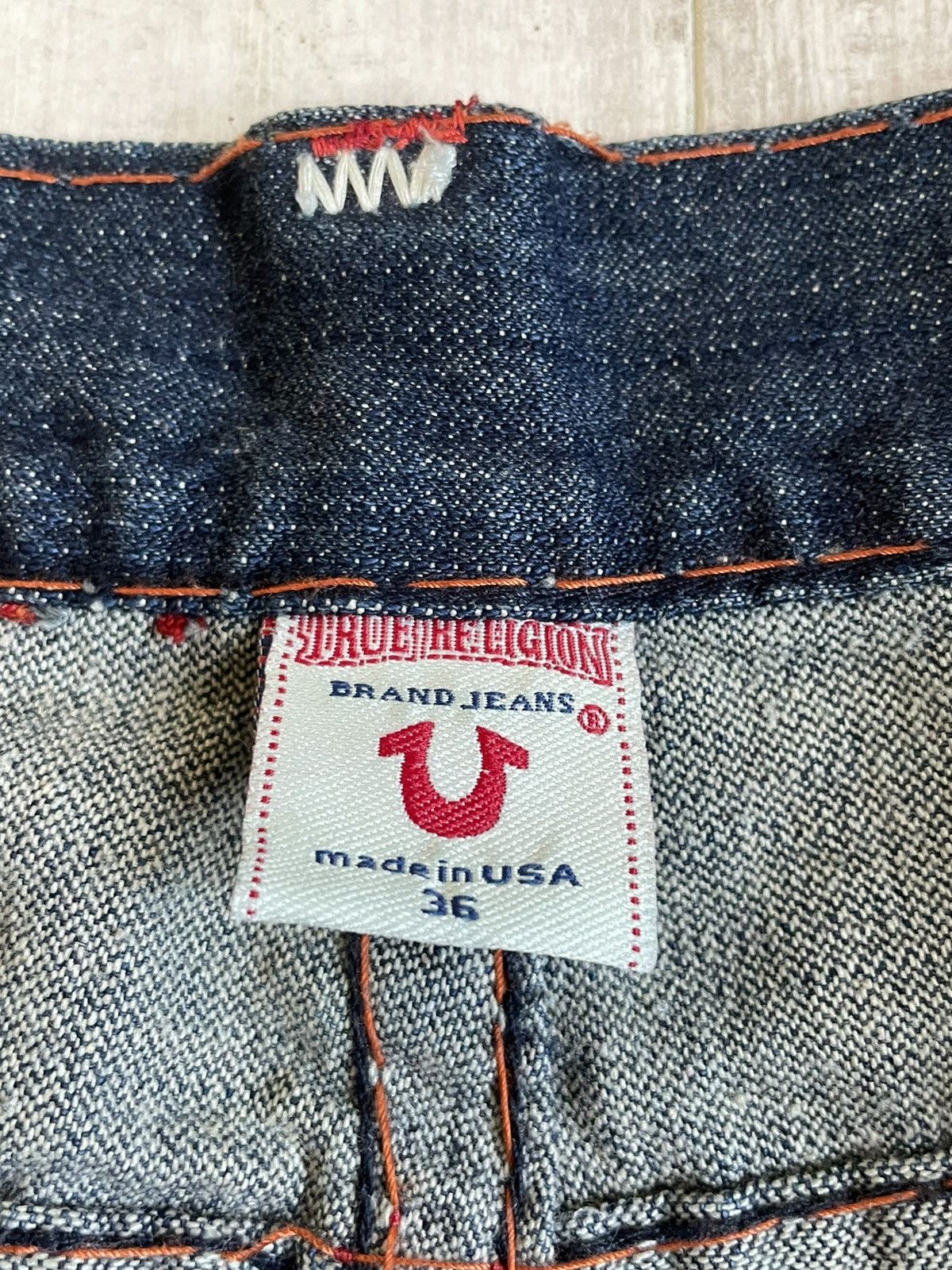 True Religion Vintage Y2K True Religion Super T Denim Jeans 00’s RARE Size US 33 - 10 Thumbnail