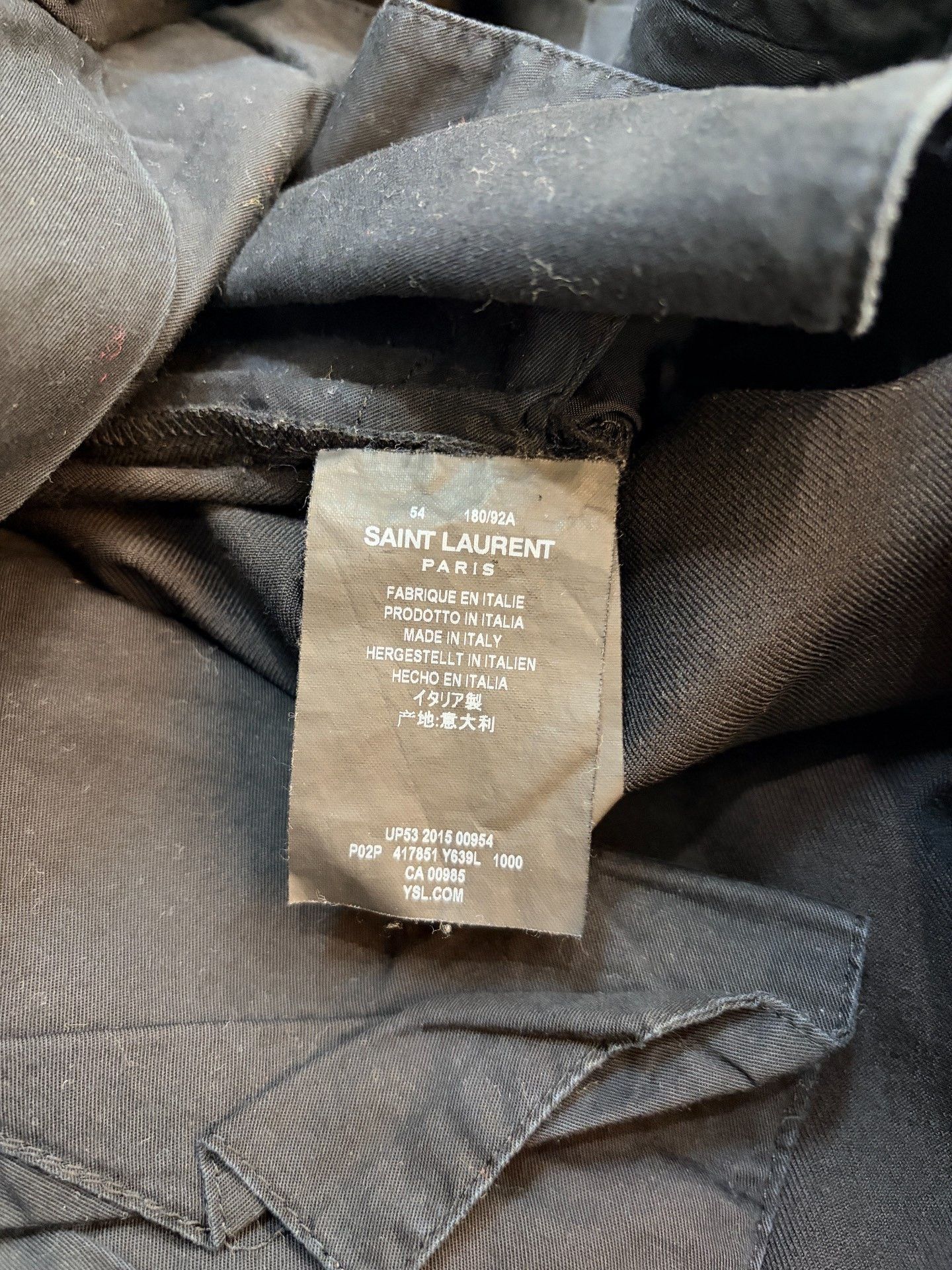 Saint Laurent Paris Saint Laurent 2016 SS Black Wool Trousers Size US 36 / EU 52 - 4 Thumbnail