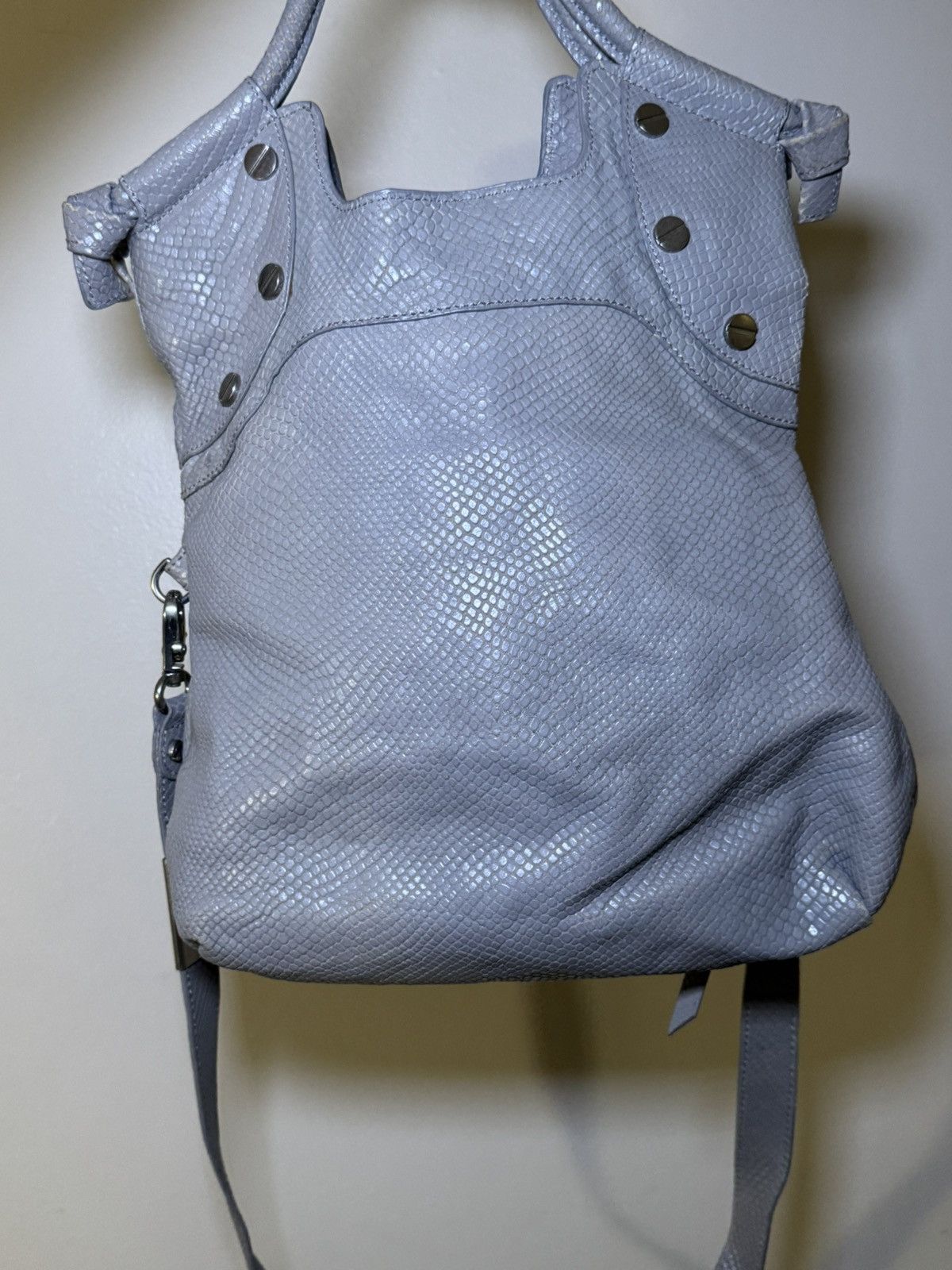 Other Vintage Foley & Corinna Grey Python Leather Bag Y2K Size ONE SIZE - 2 Thumbnail