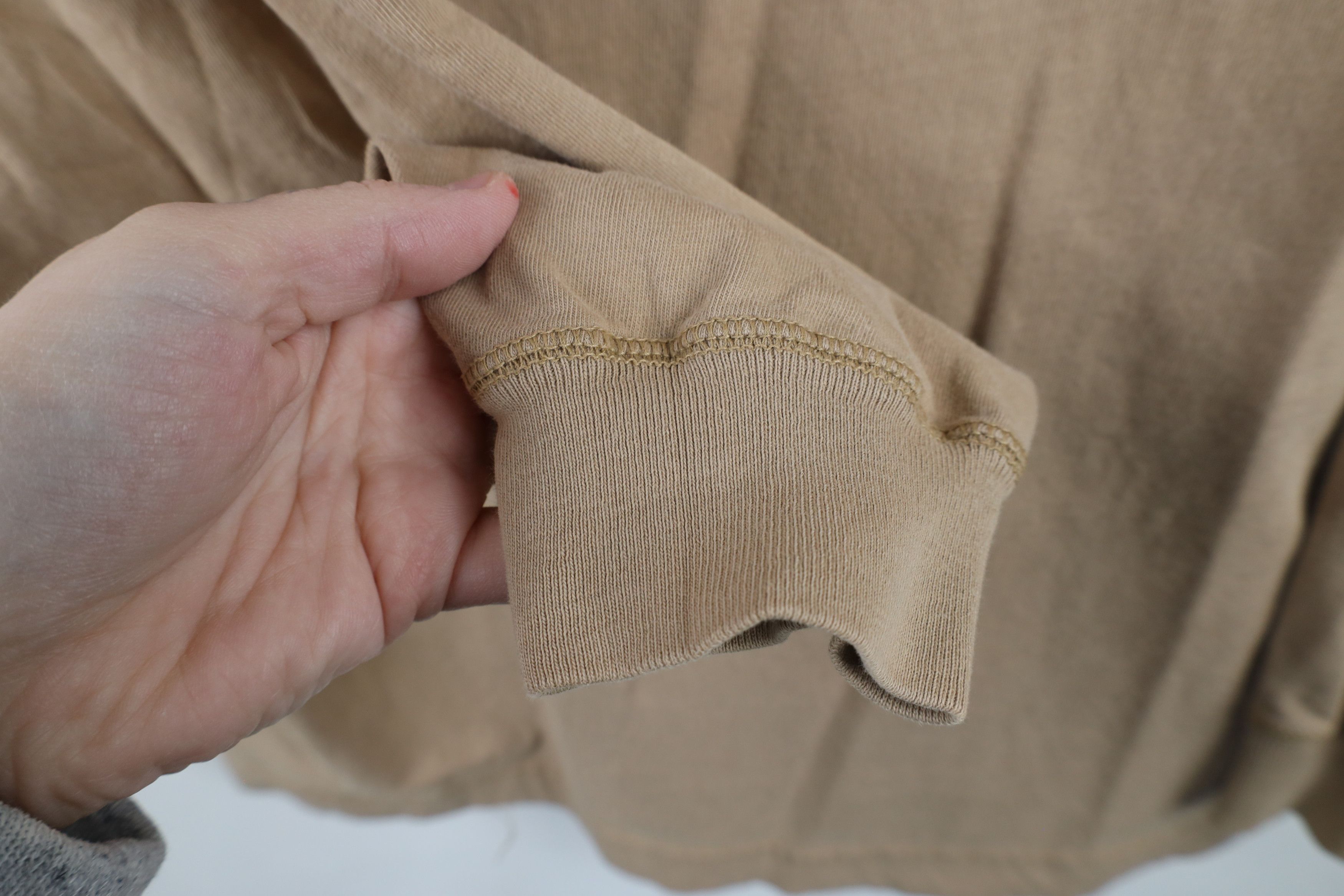 Vintage Vintage 90s Streetwear Long Sleeve Henley T-Shirt Beige Size US L / EU 52-54 / 3 - 7 Thumbnail