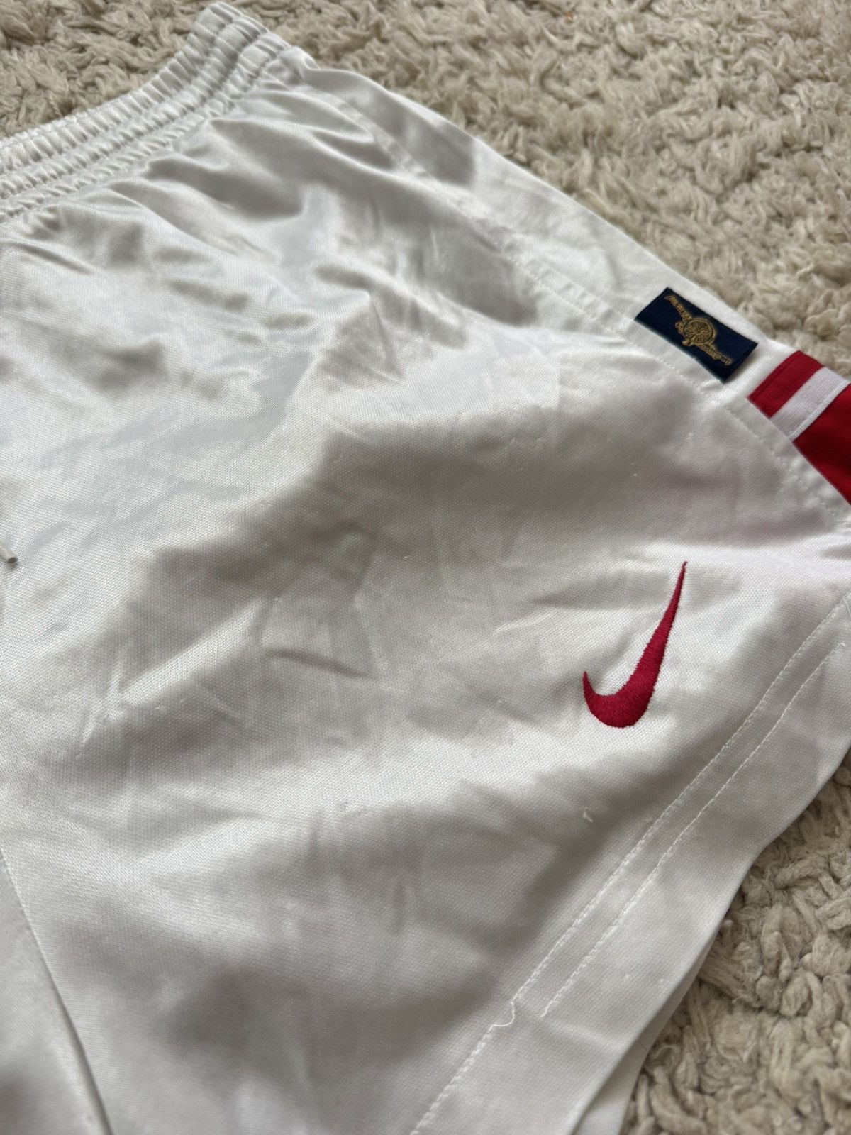 Nike Vintage Arsenal 1995-1996 Home Soccer Shorts Nike Kit Shirt Size US 32 / EU 48 - 6 Thumbnail