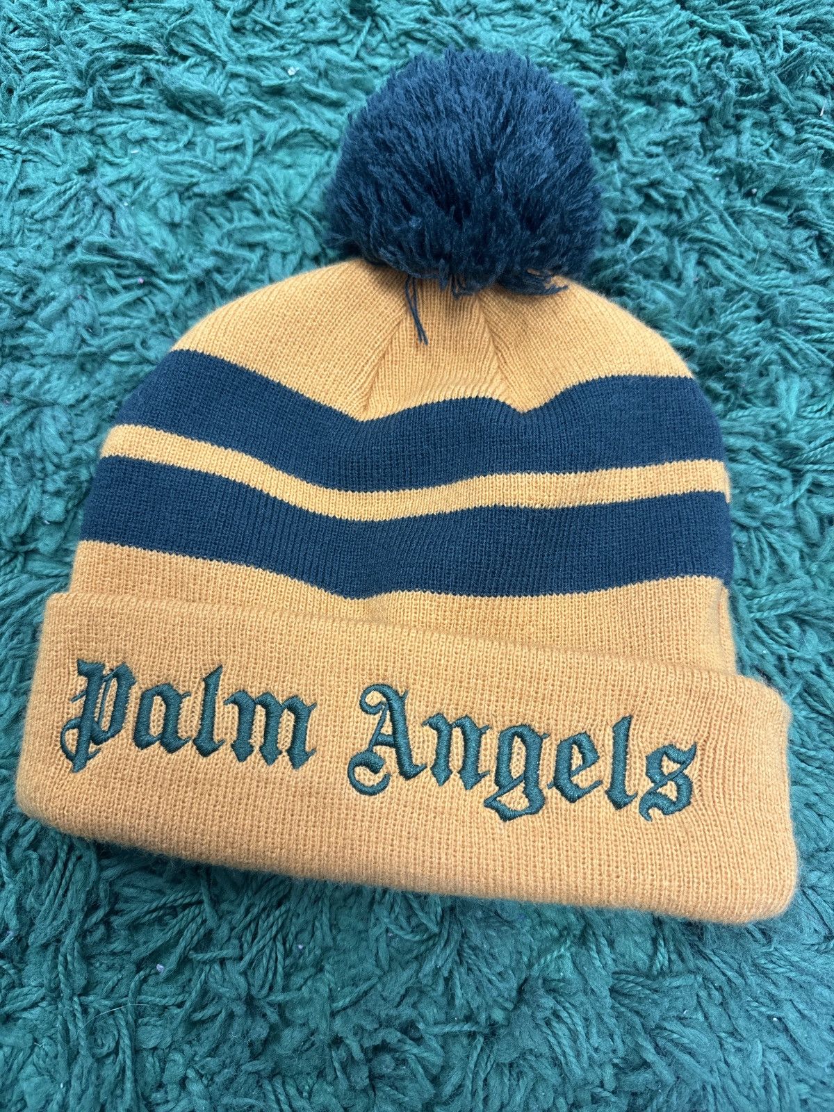 image of Palm Angels Hat in Yellow, Men's