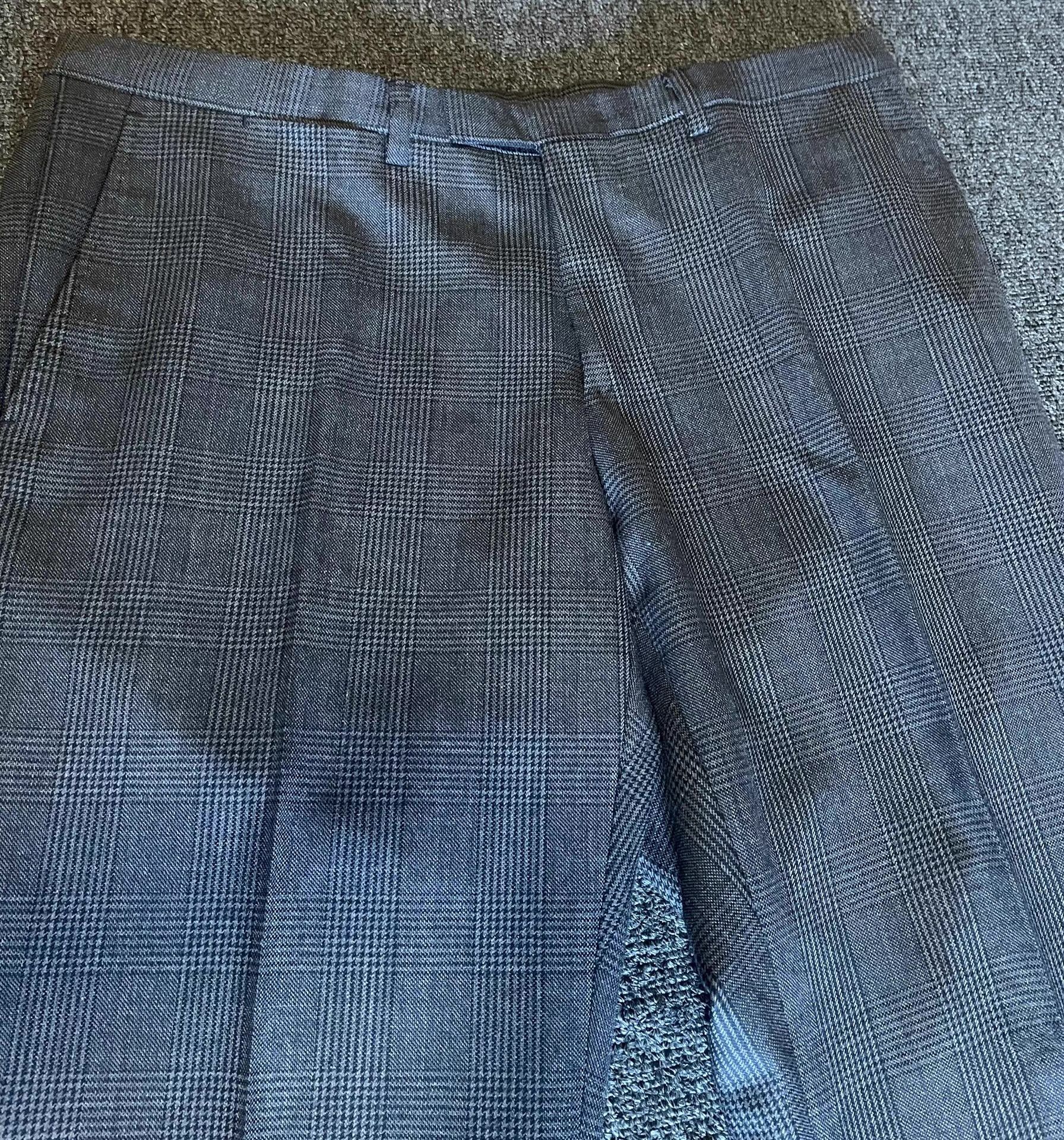 Gucci Gucci Gray Wool Plaid Trousers Q4 Size US 38 / EU 54 - 2 Thumbnail