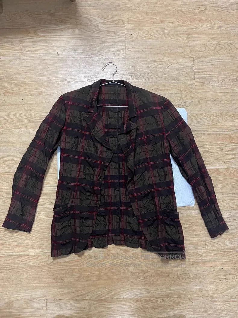 Yohji Yamamoto Yohji Yamamoto Gingham Jacket Size US L / EU 52-54 / 3 - 1 Thumbnail