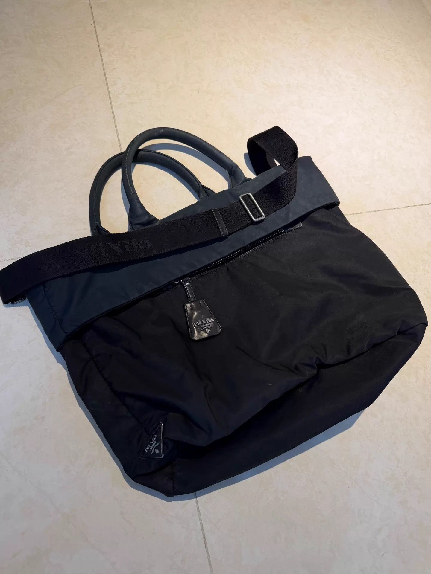 Prada Prada DoubleFace Nylon Convertible Messenger Bag Size ONE SIZE - 1 Thumbnail