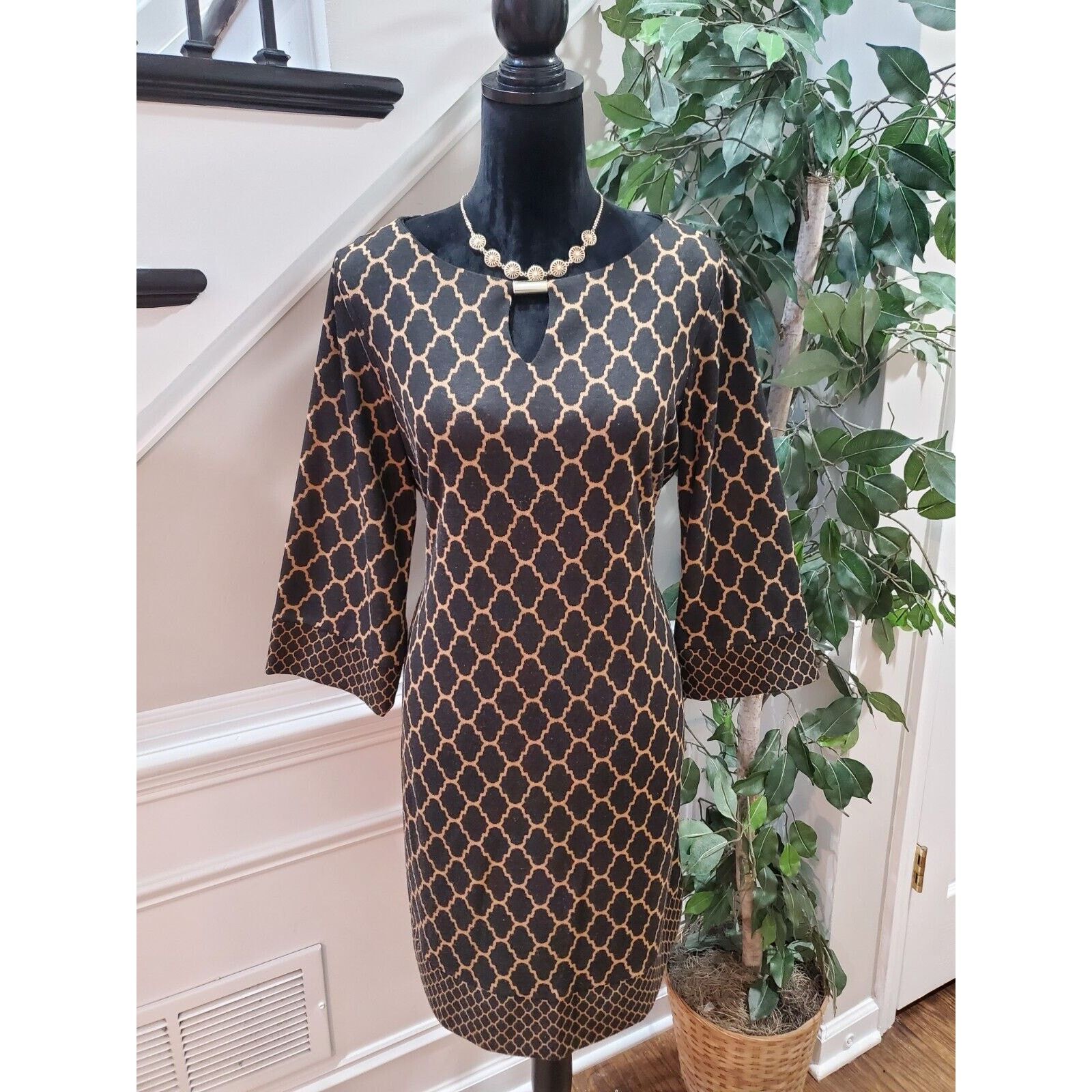 Other Ronni Nicole Polyester Long Sleeve Knee Length Dress 12 Size XL / US 12-14 / IT 48-50 - 13 Thumbnail