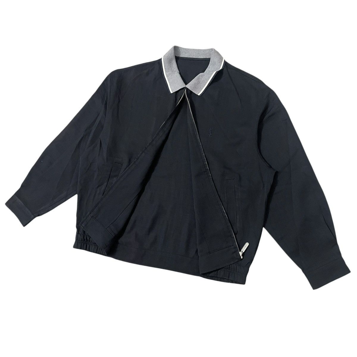 Yves Saint Laurent Vintage YSL Yves Saint Laurent Sheer Work Casual Jacket Size US L / EU 52-54 / 3 - 2 Thumbnail