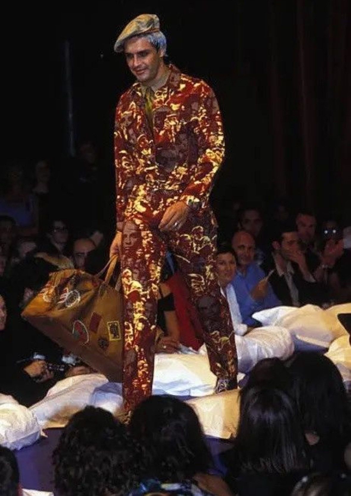 Jean Paul Gaultier Jean Paul Gaultier AW92 Face Print Jacquard