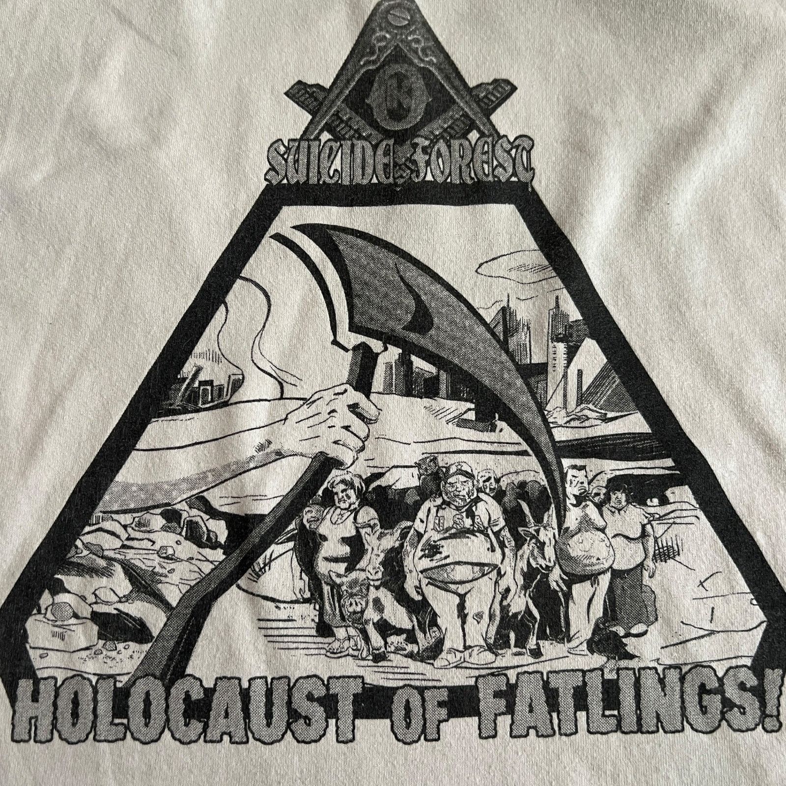 Band Tees Suicide Forest Band Holocaust Of Fatlings White Size L Size US L / EU 52-54 / 3 - 2 Thumbnail