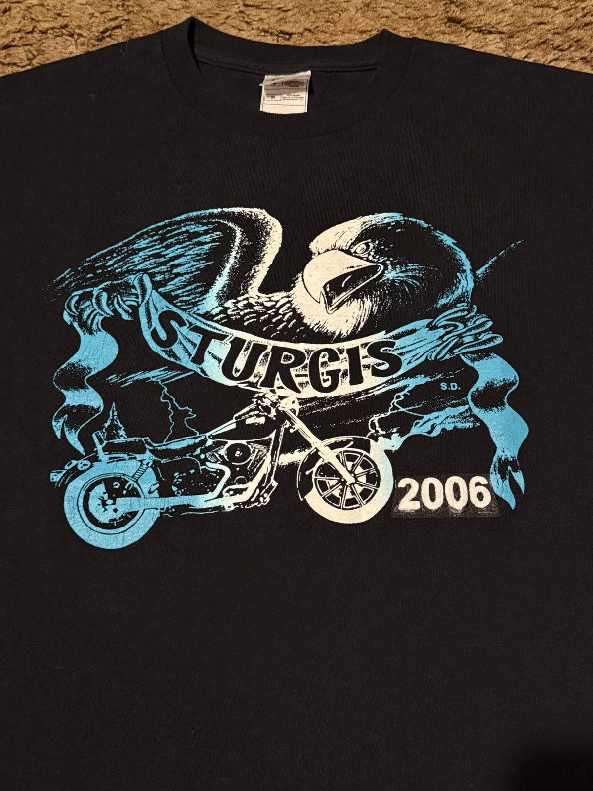 Harley Davidson Vintage 2006 Sturgis Motorcycle Rally T-Shirt Black Medium Size US L / EU 52-54 / 3 - 2 Thumbnail