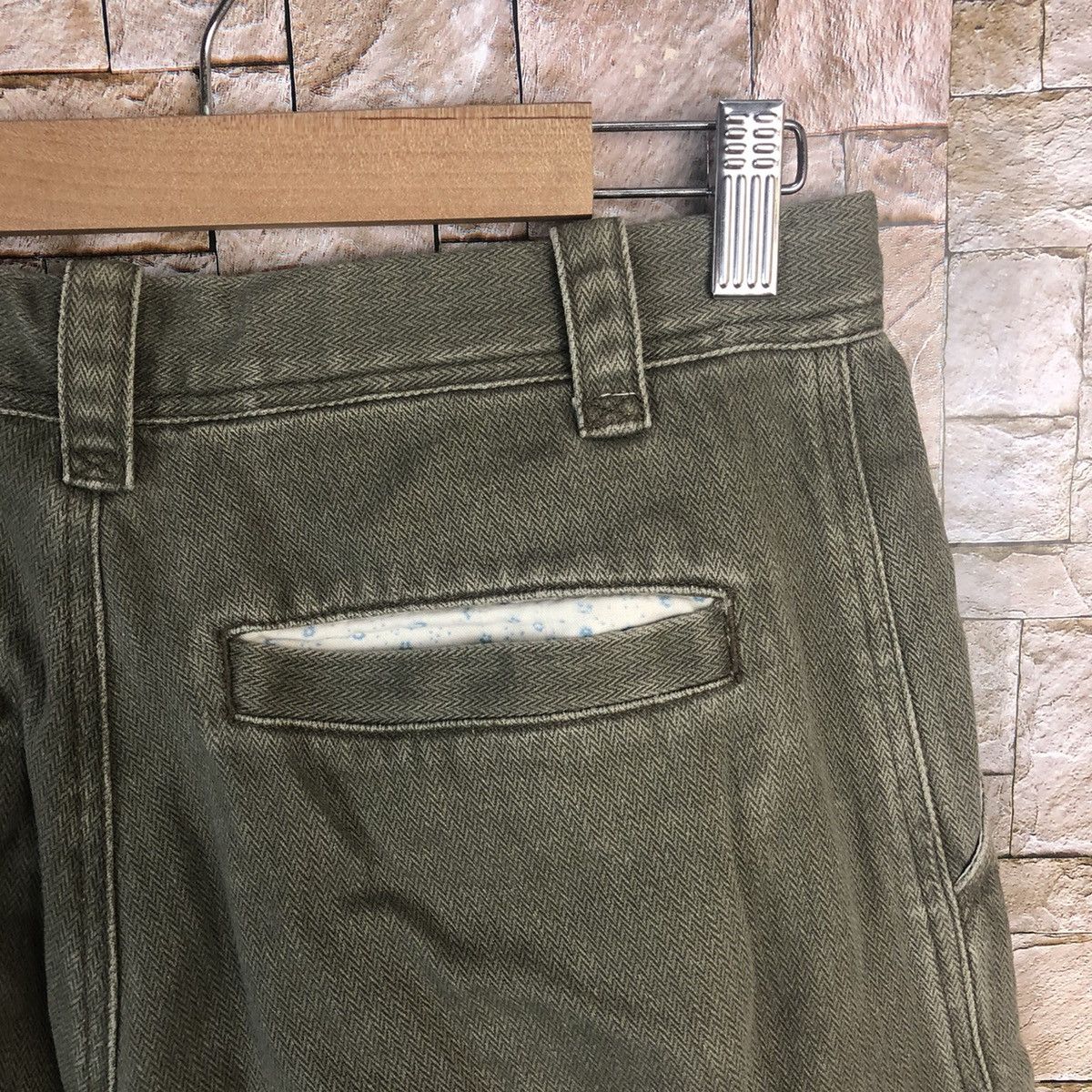 Japanese Brand Sunny Clouds Green Cargo Multipocket Pants #A50 Size US 29 - 16 Thumbnail