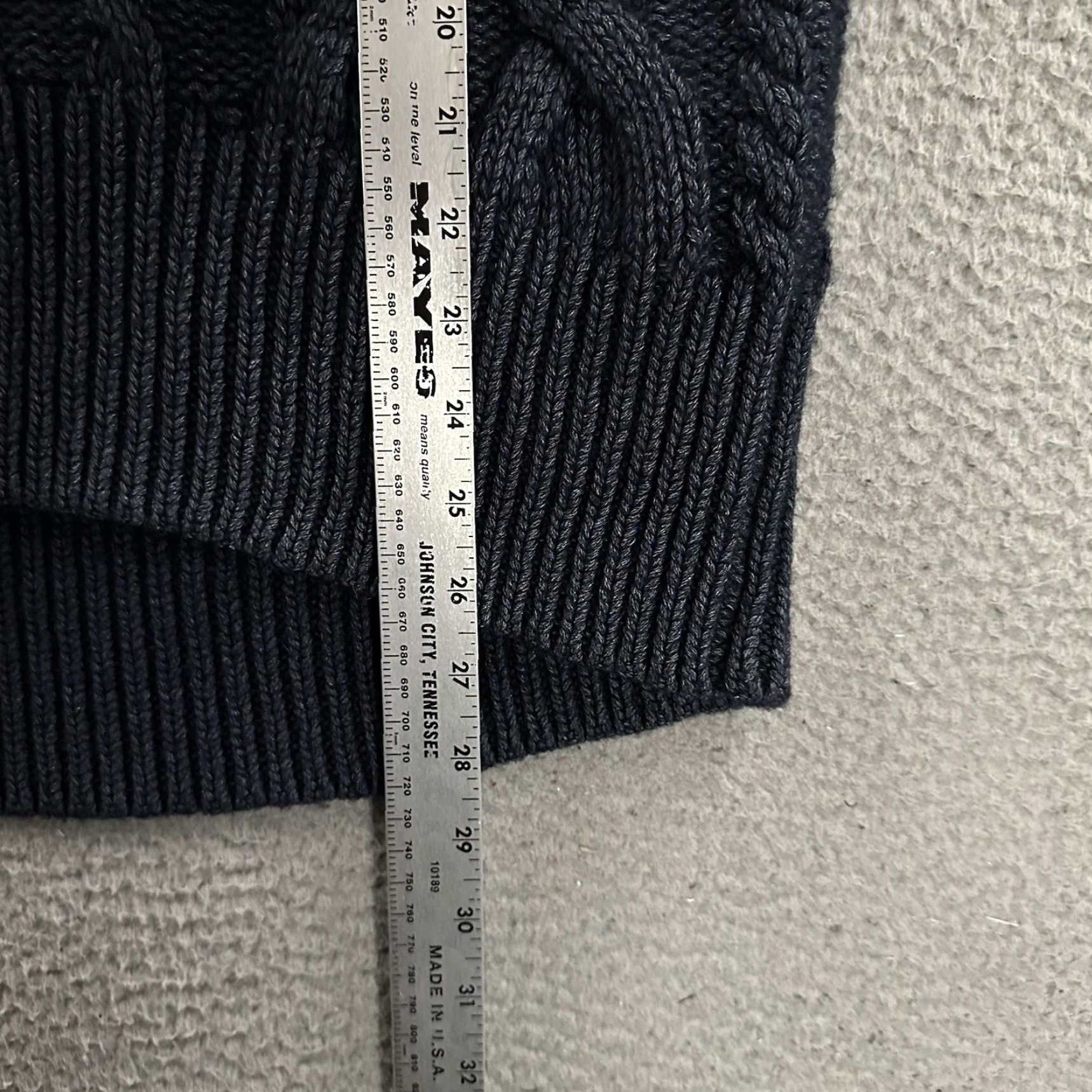 Citizens Of Humanity Citizens Of Humanity Sweater Womens Blue M Wool Blend Cable-Knit Pullover Zola Medium Size M / US 6-8 / IT 42-44 - 5 Thumbnail